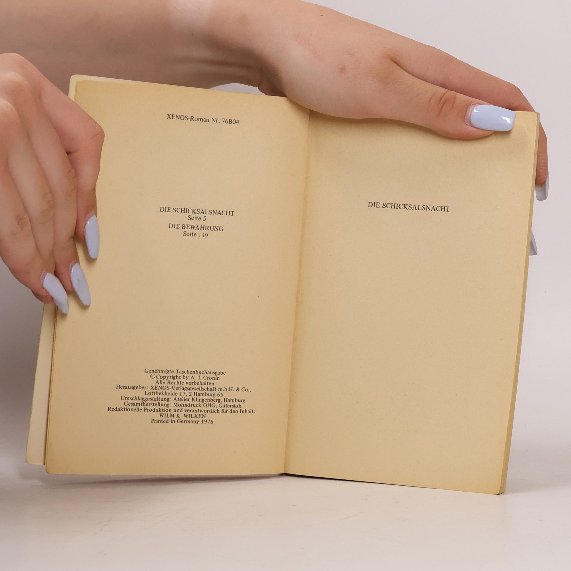 Archibald Joseph Cronin Die Schicksalsnacht. Die Bewährung