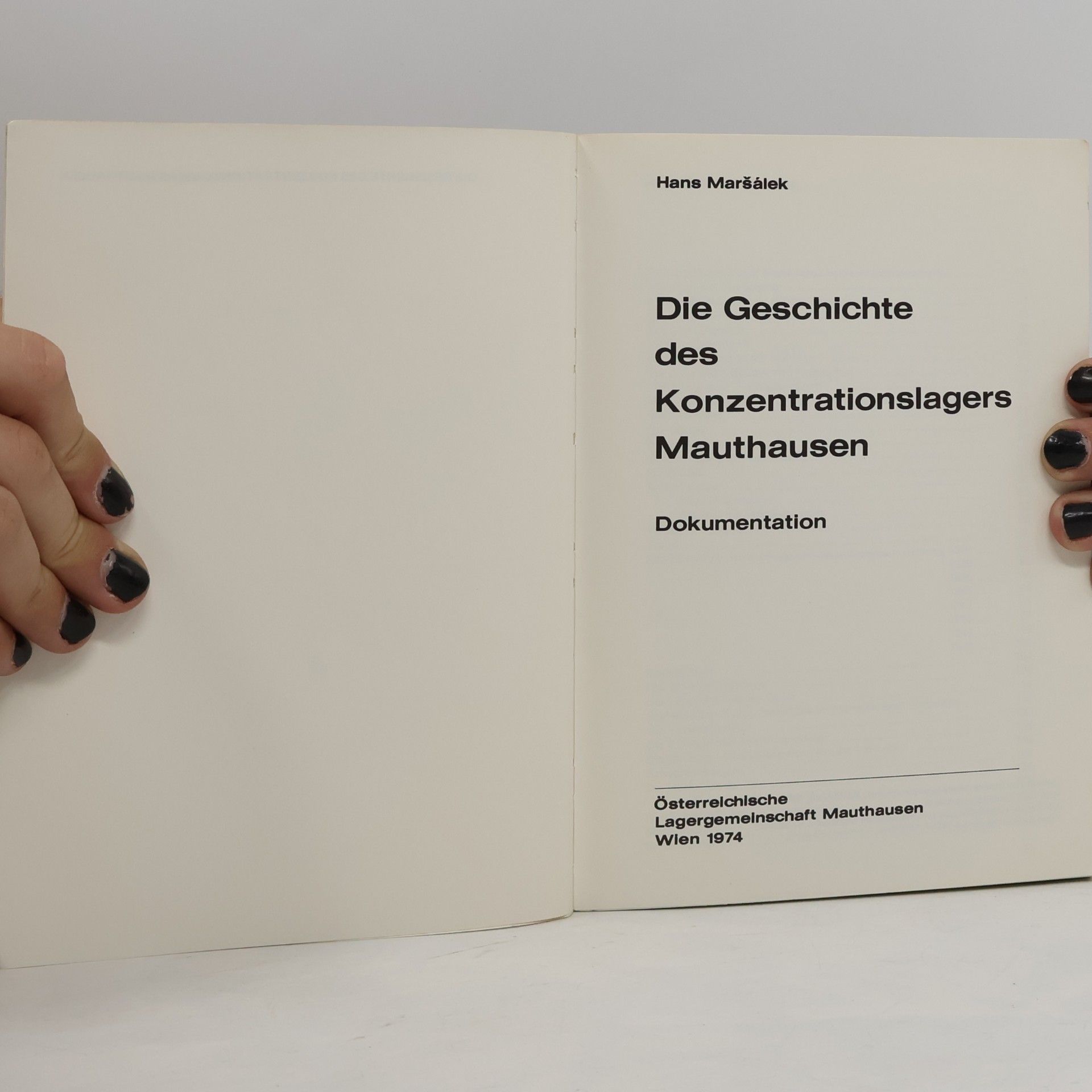 Hans Marsalek Die Geschichte des Konzentrationslagers Mauthausen