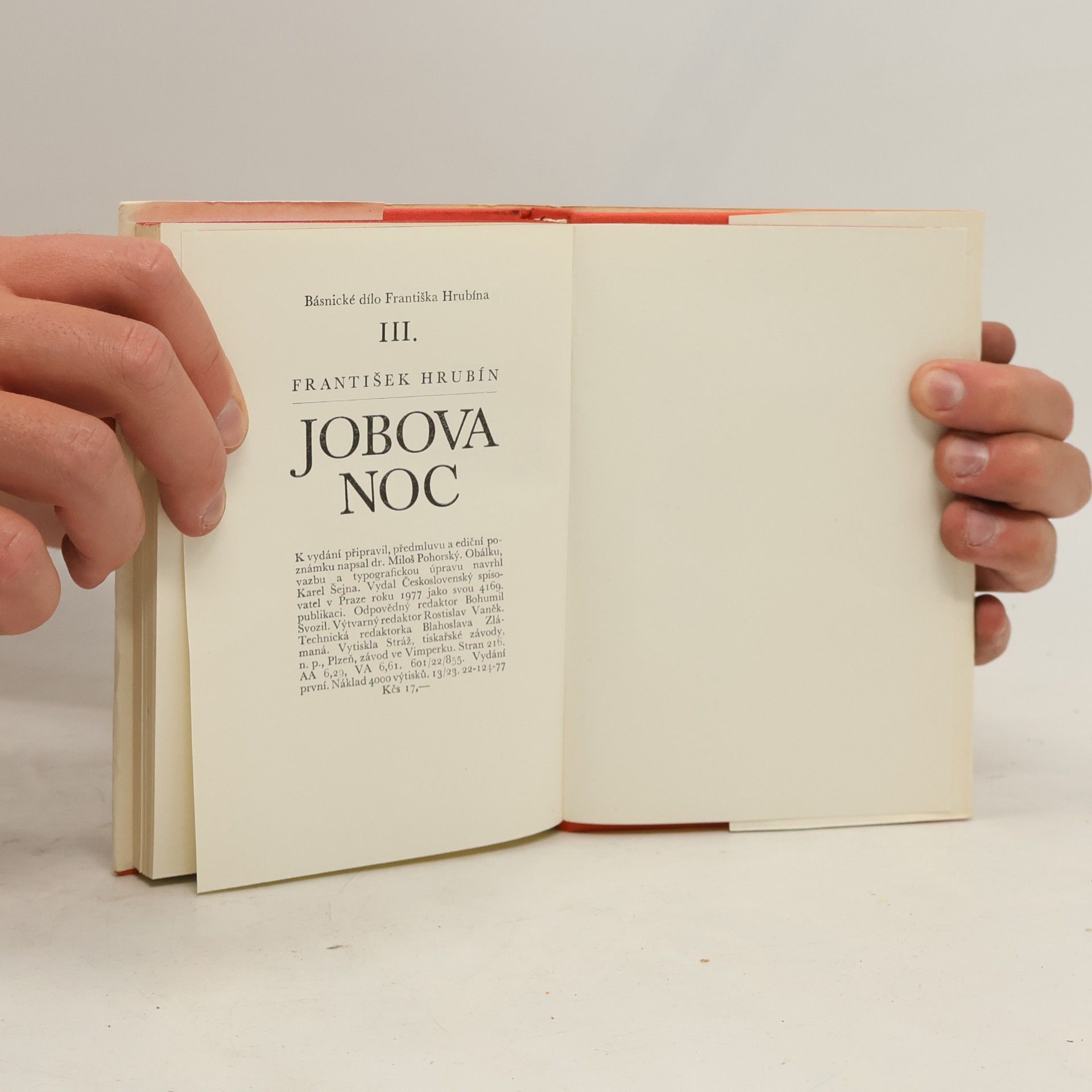 František Hrubín Jobova noc