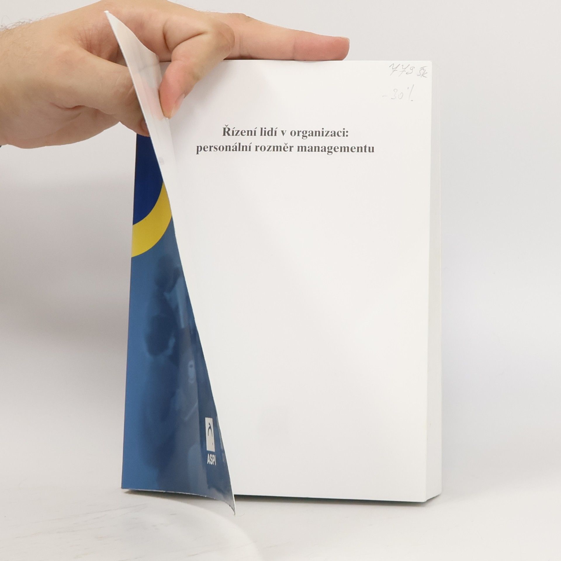 Jan Urban Řízení lidí v organizaci : personální rozměr managementu