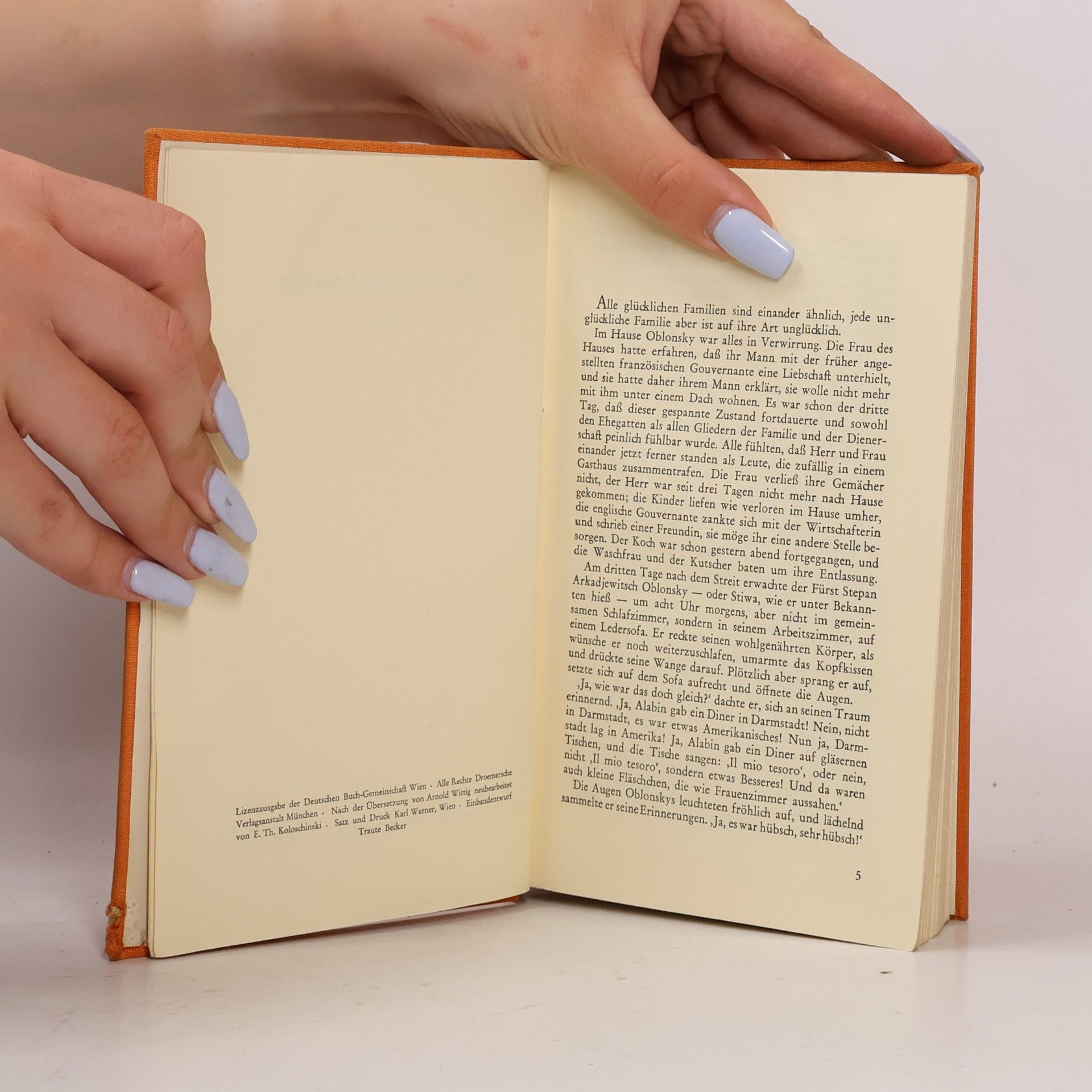 Lew Nikolajewitsch Tolstoi Anna Karenina
