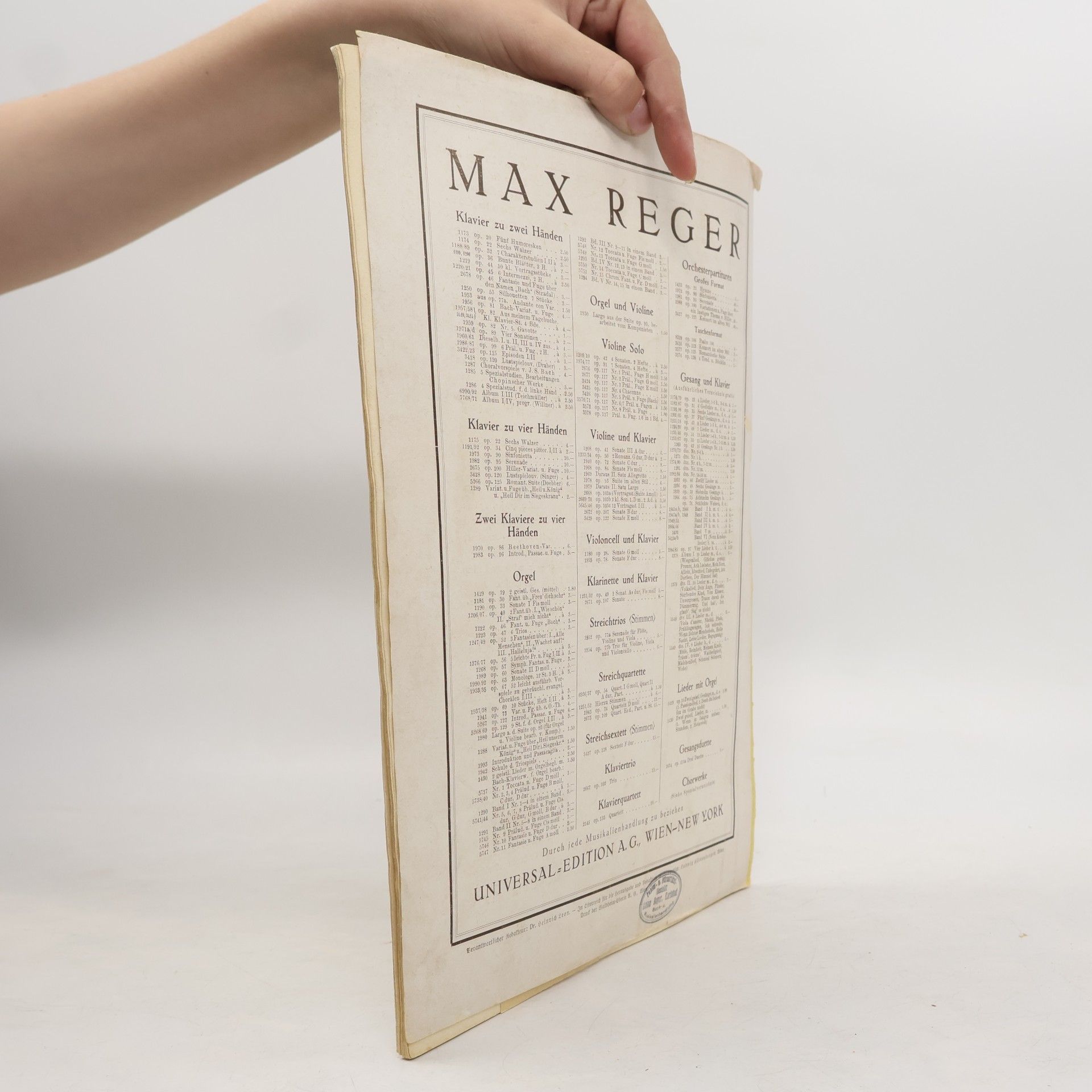 Autorenkollektiv Musik für Alle. Max Reger