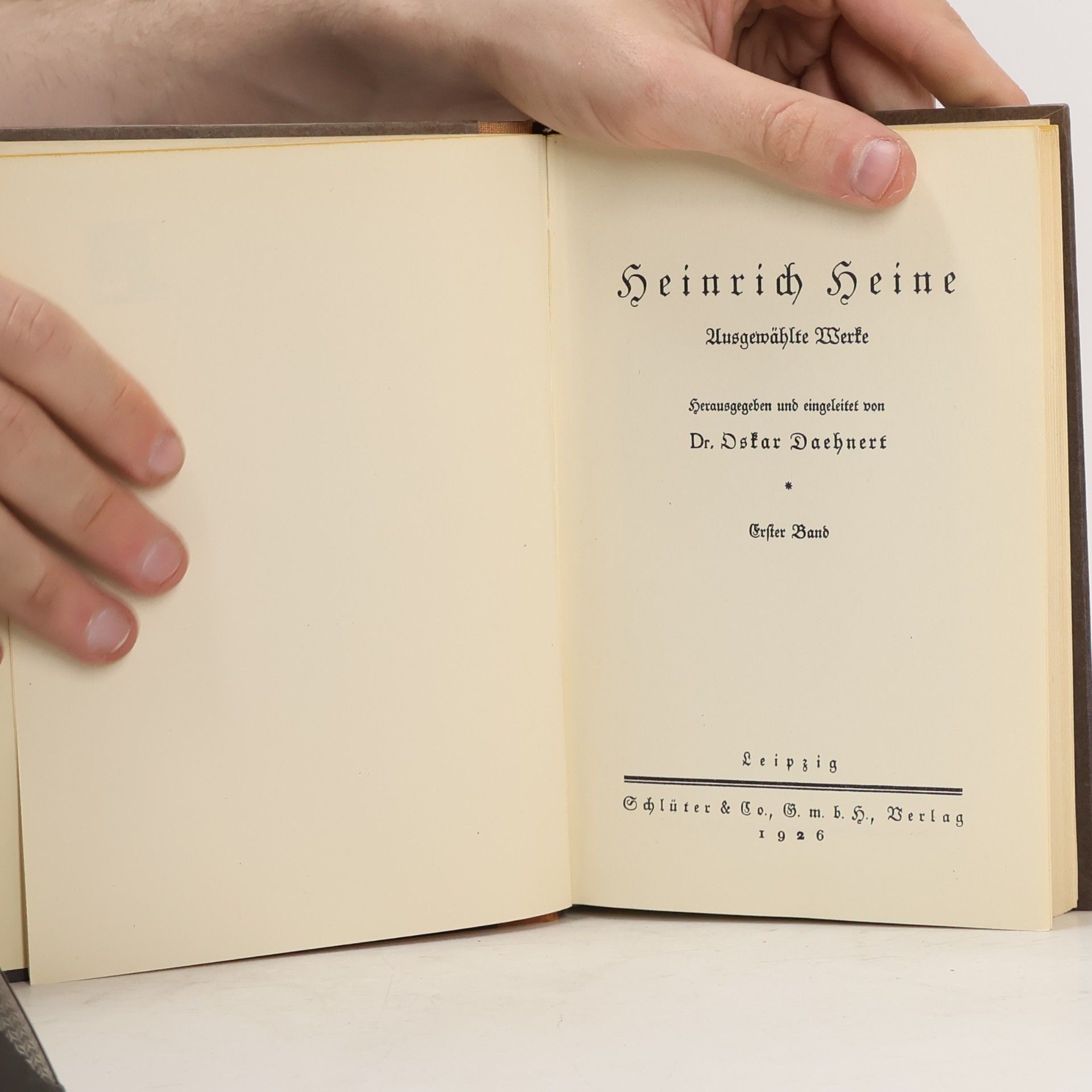 Heinrich Heine Heinrich Heine. Ausgewählte Werke 1