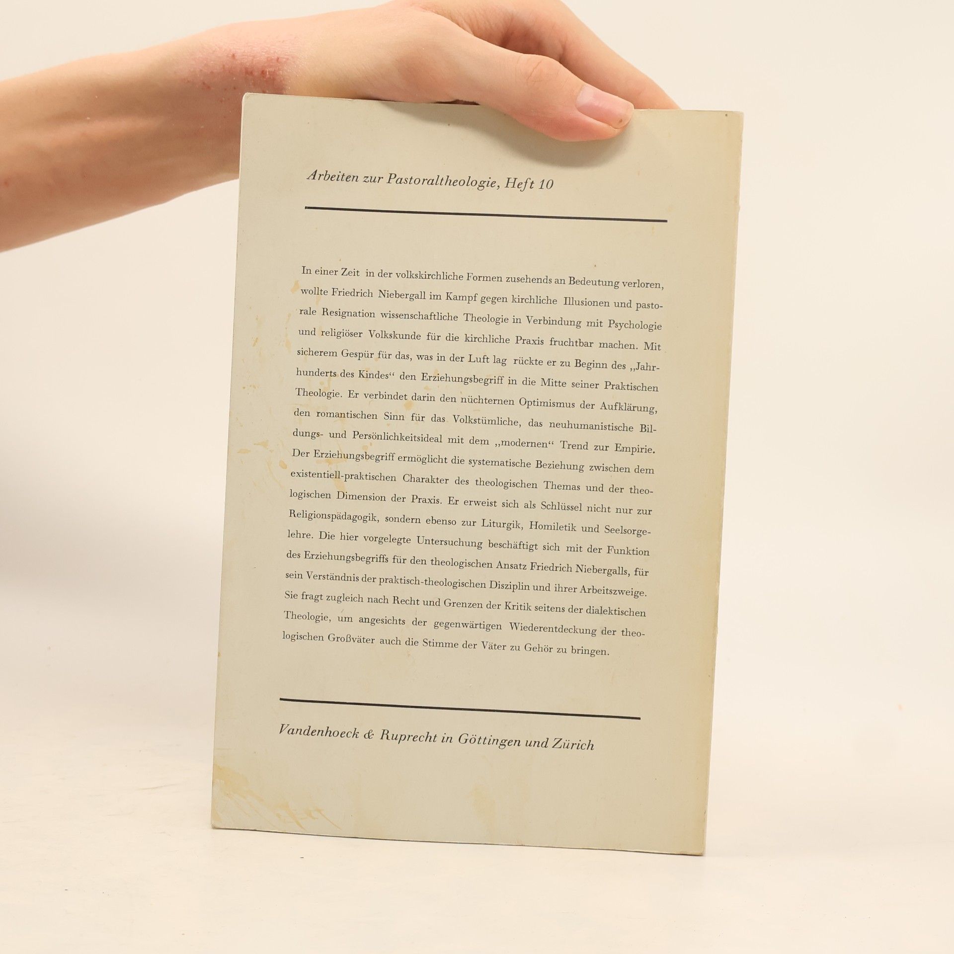 Jörg Viktor Sandberger Arbeiten zur Pastoraltheologie: Pädagogische Theologie