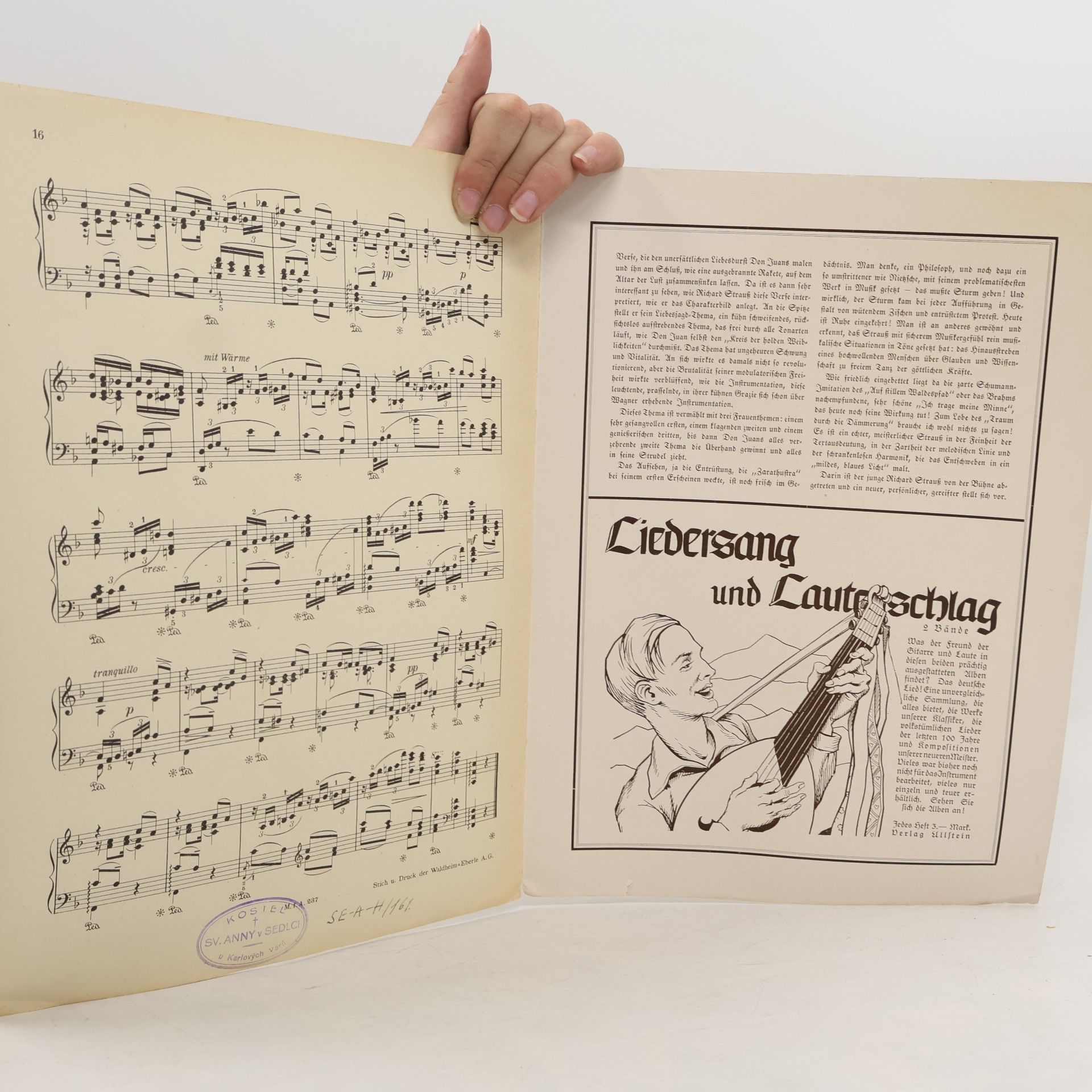 Various authors Musik für Alle. Richard Strauss II. Heft