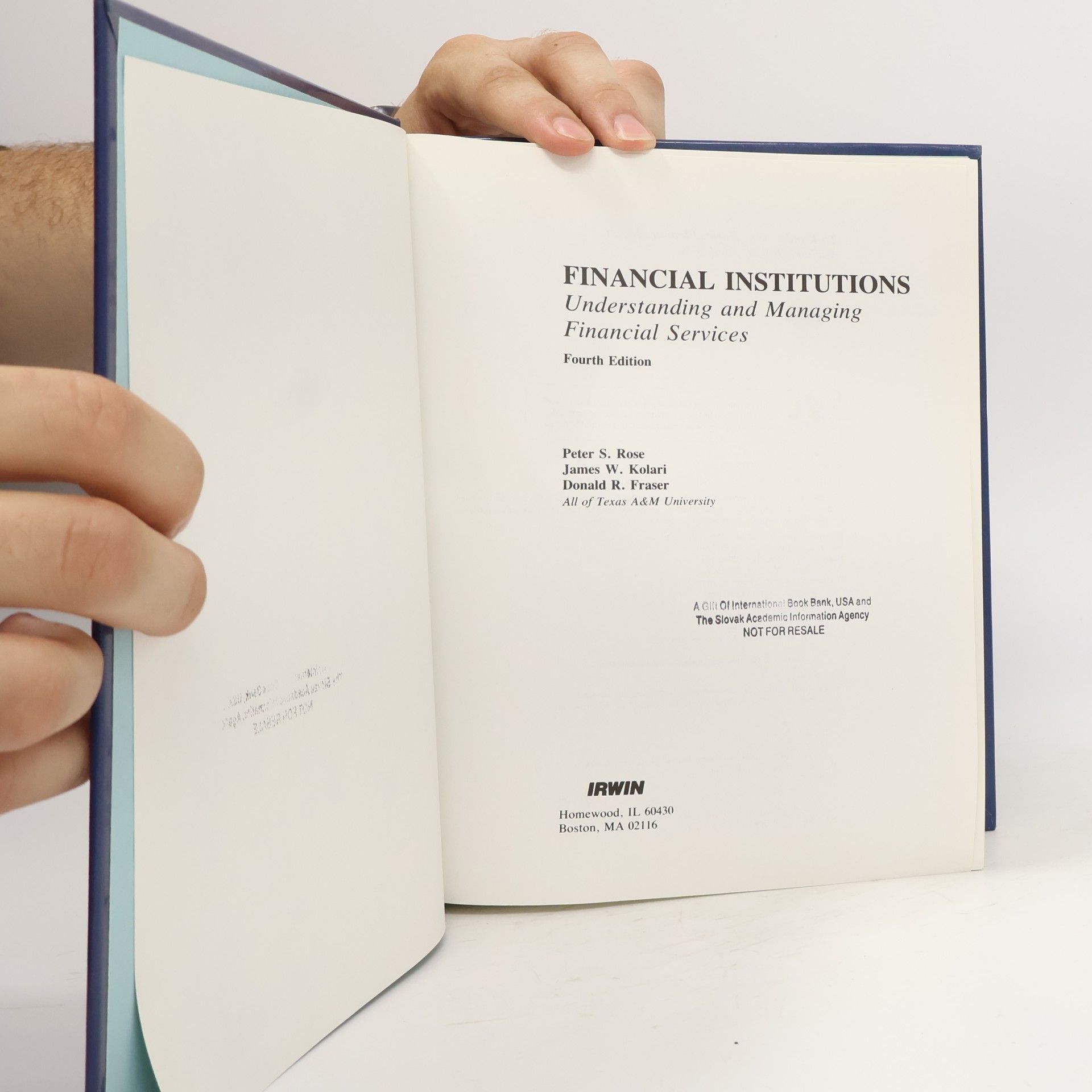 Peter S. Rose Financial Institutions