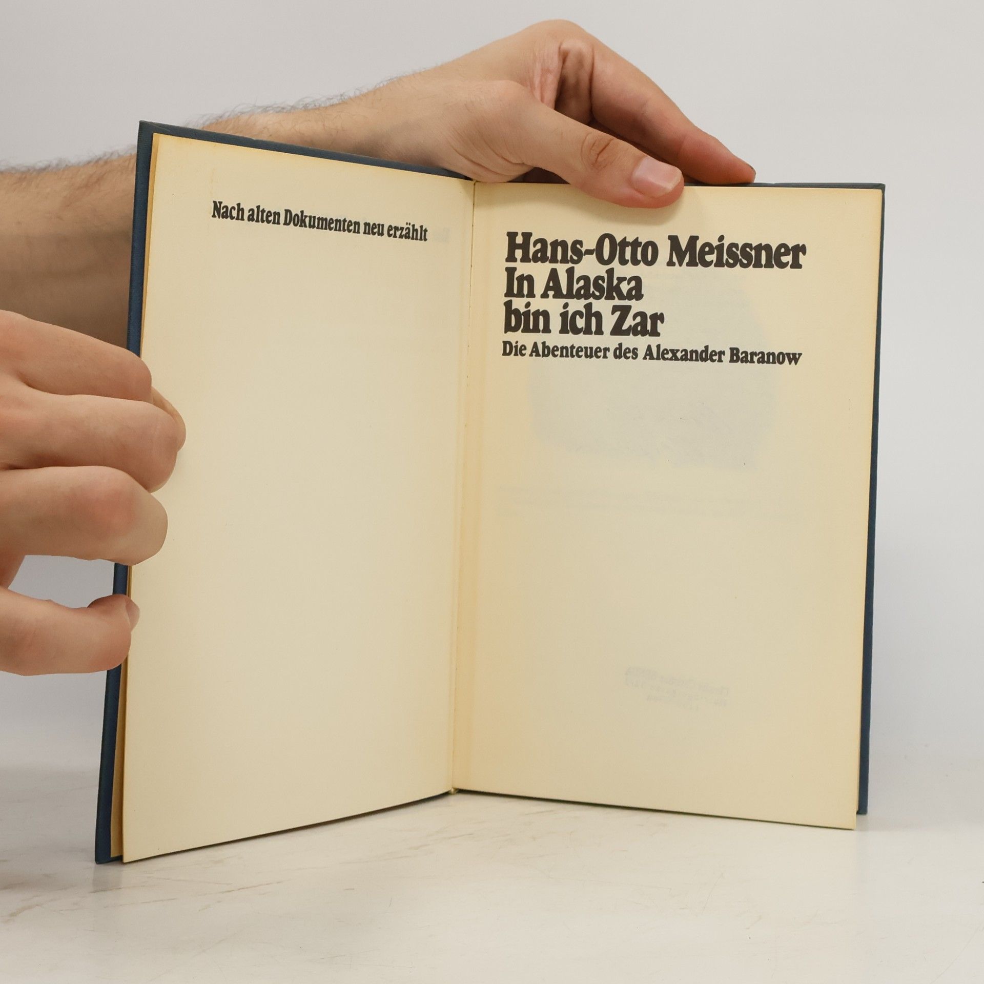 Hans-Otto Meissner In Alaska bin ich Zar
