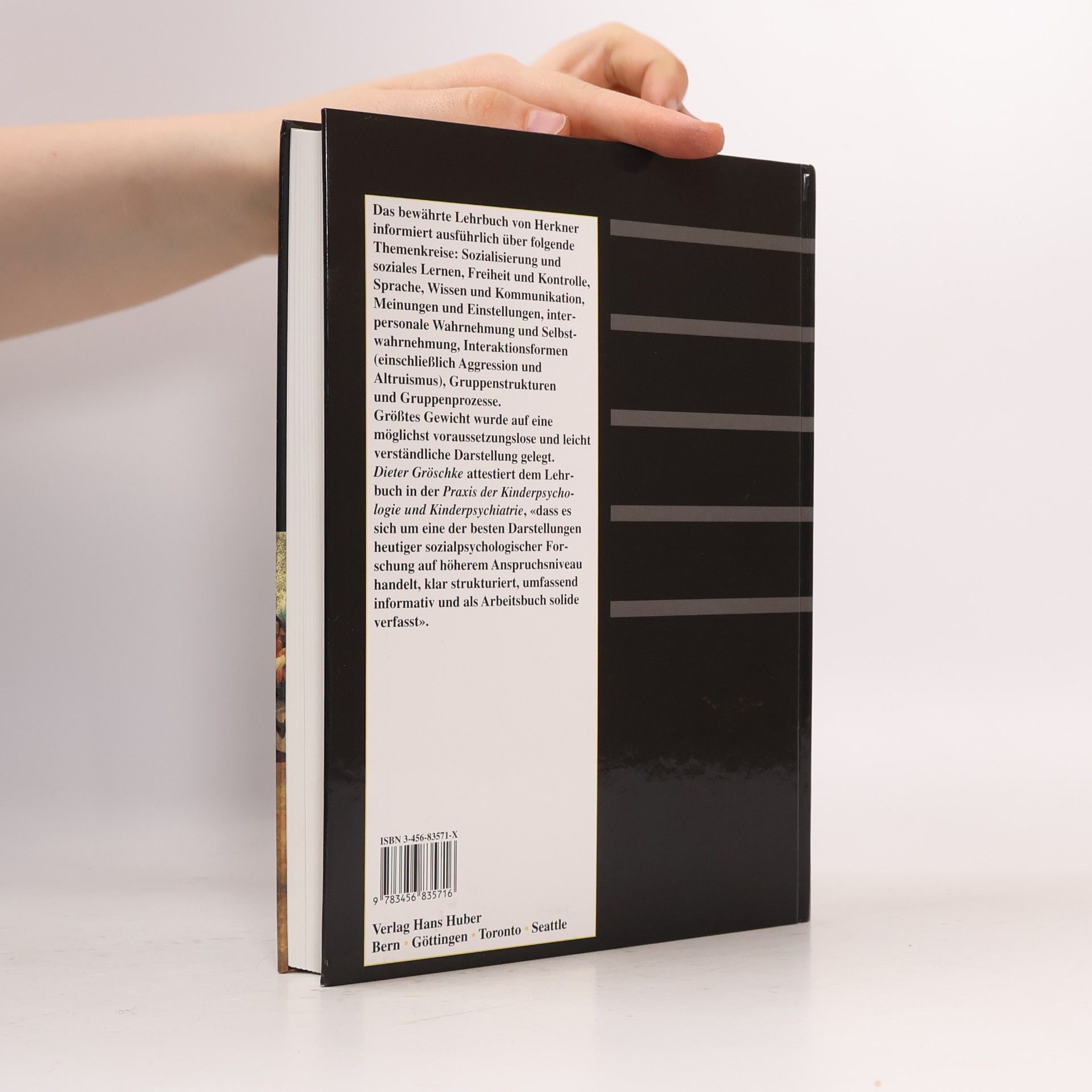 Werner Herkner Lehrbuch Sozialpsychologie