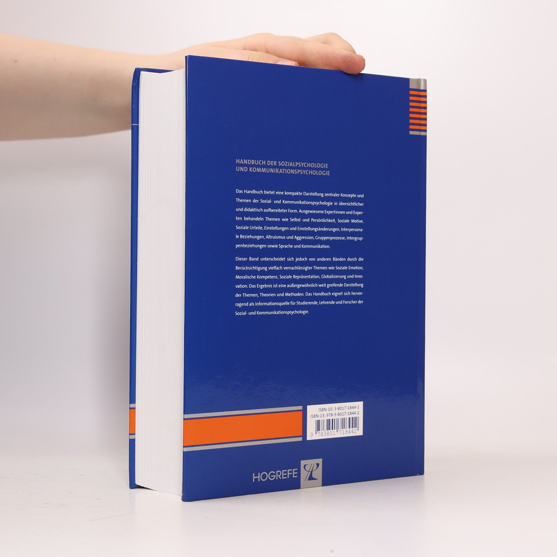 Hans Werner Bierhoff Handbuch der Psychologie: Handbuch der Sozialpsychologie und Kommunikationspsychologie