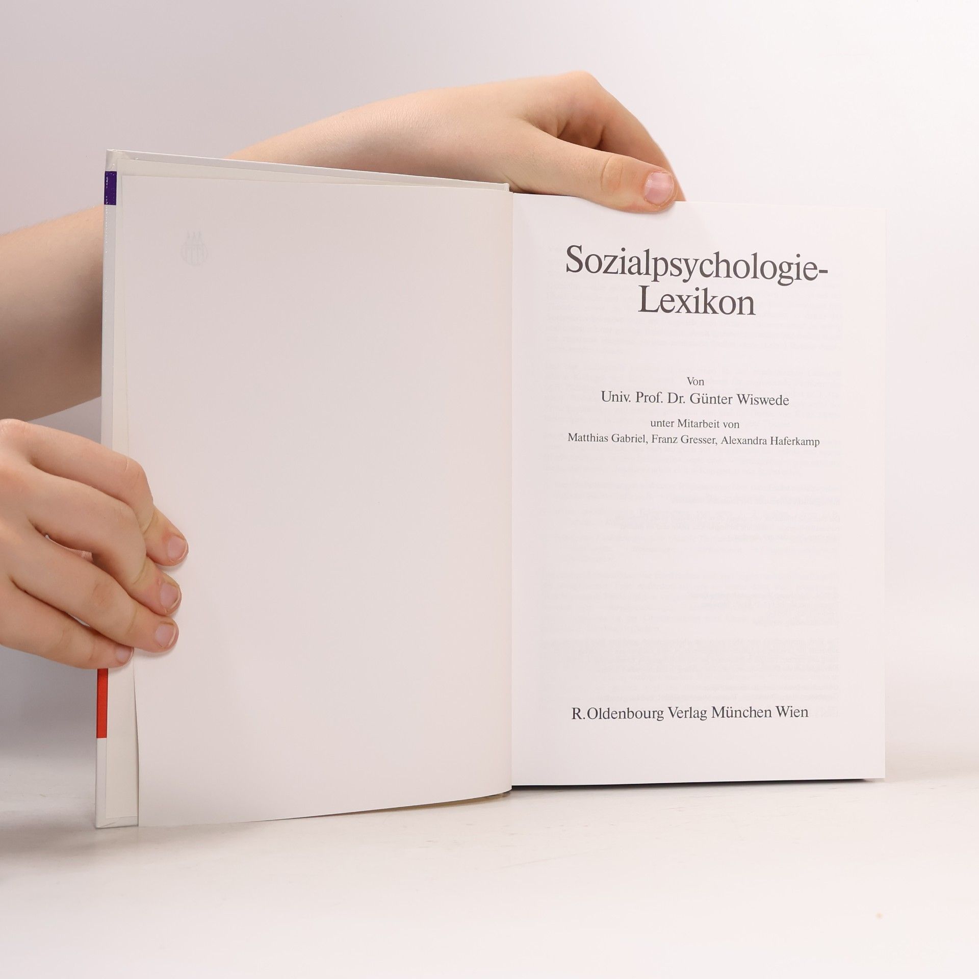 Günter Wiswede Sozialpsychologie-Lexikon