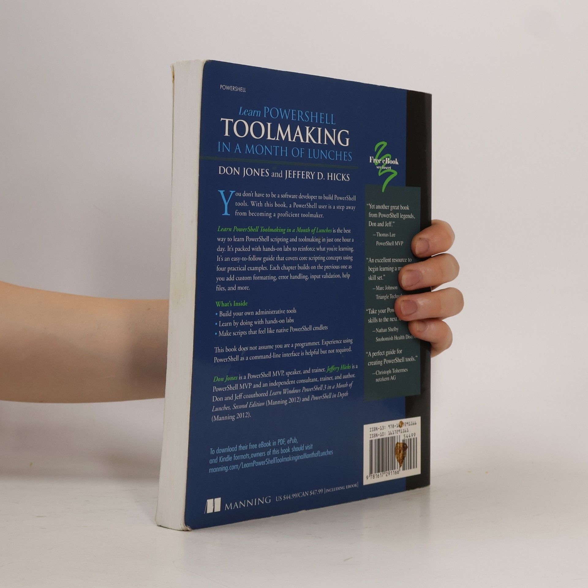 Don Jones Learn PowerShell Toolmaking in a Month of Lunches
