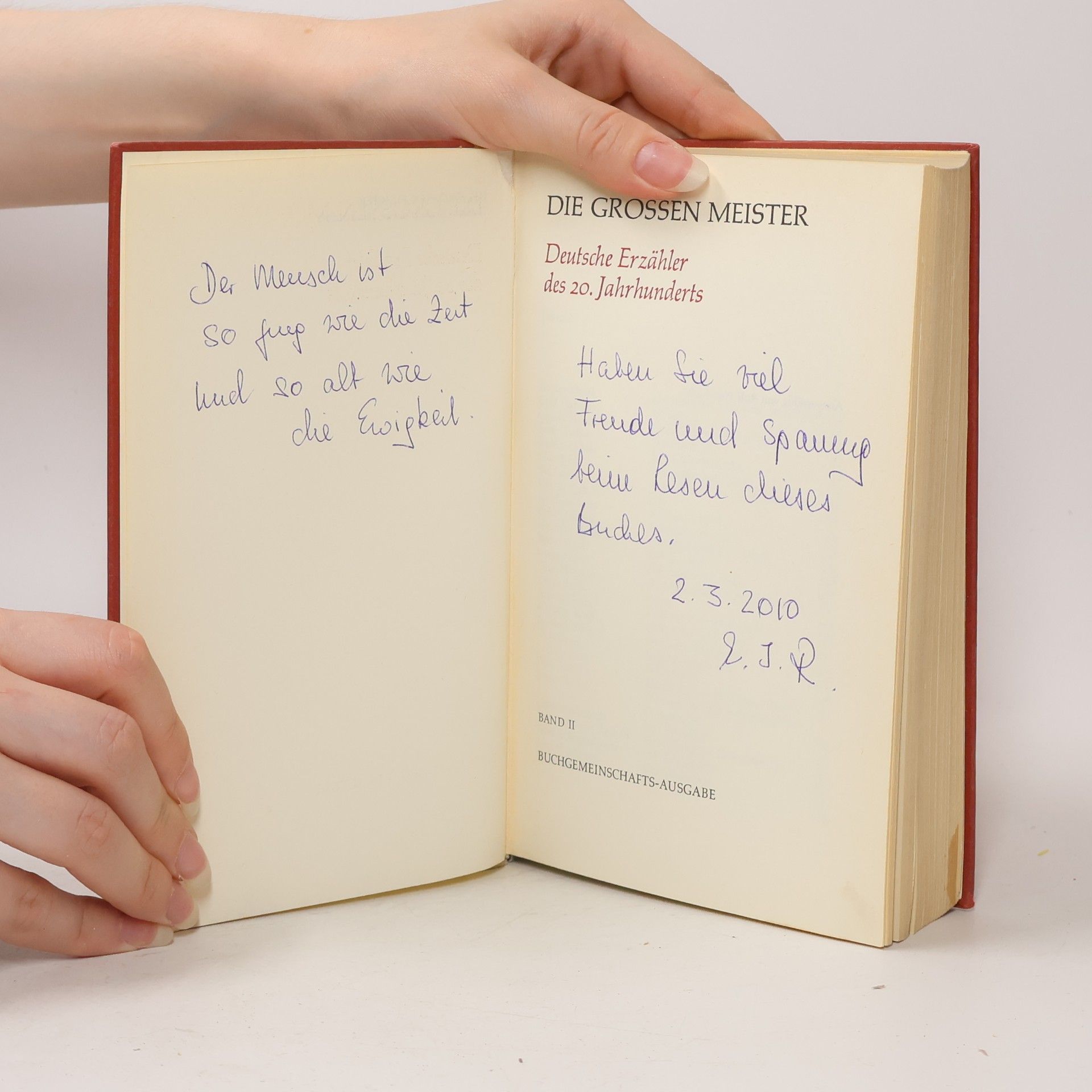 Various authors Die grossen Meister 2. Deutsche Erzähler des 20. Jahrunderts