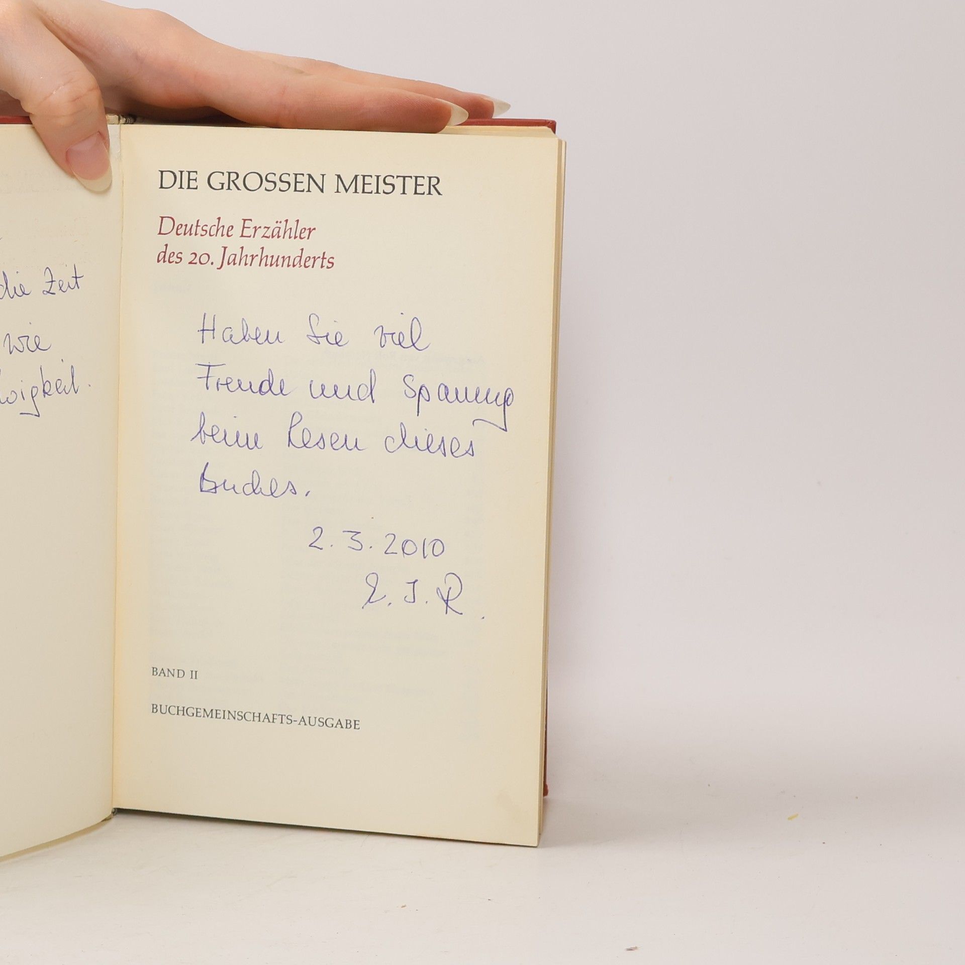 Various authors Die grossen Meister 2. Deutsche Erzähler des 20. Jahrunderts