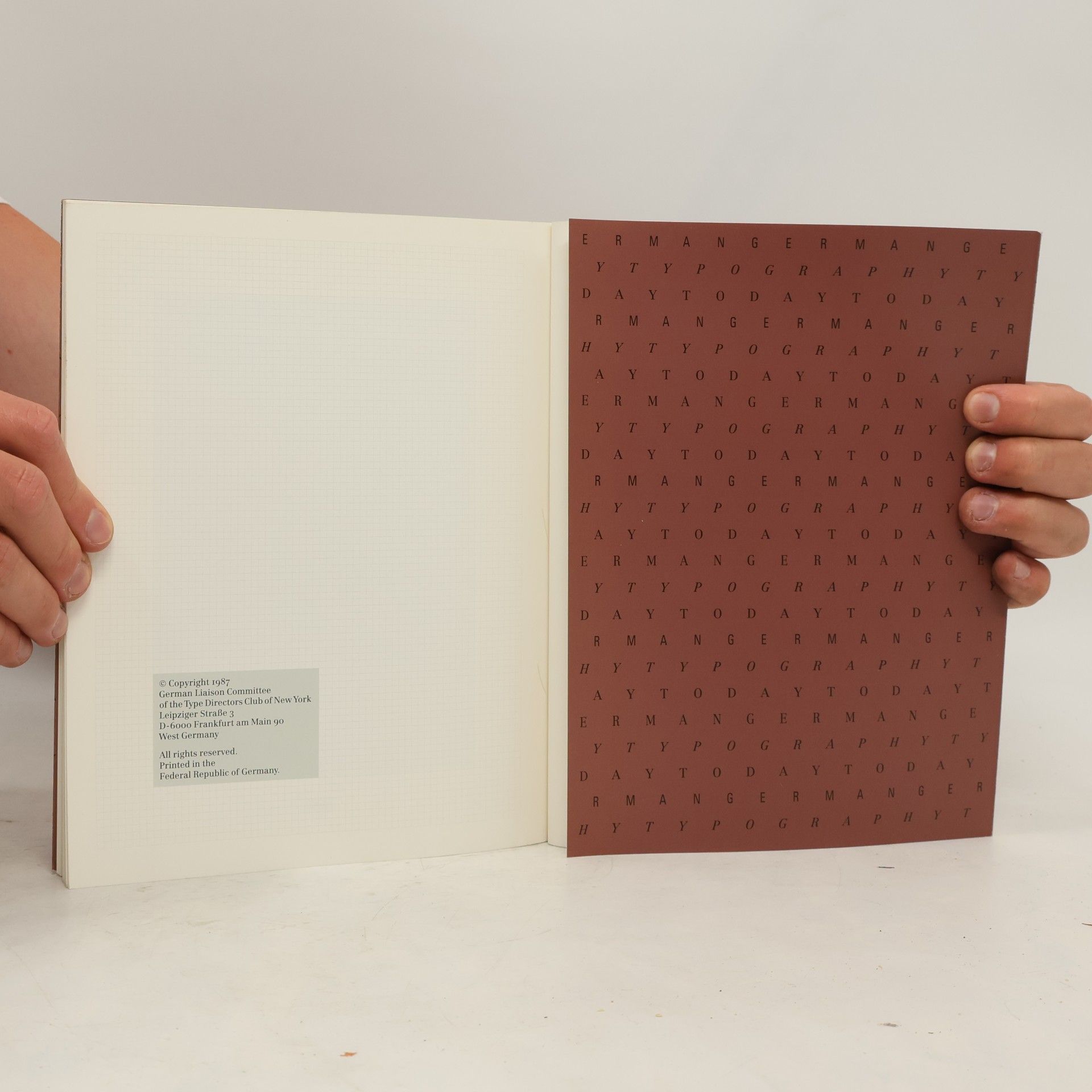 AA.VV. An Exhibition of the German Liaison Committee of The Type Directors Club of New York A