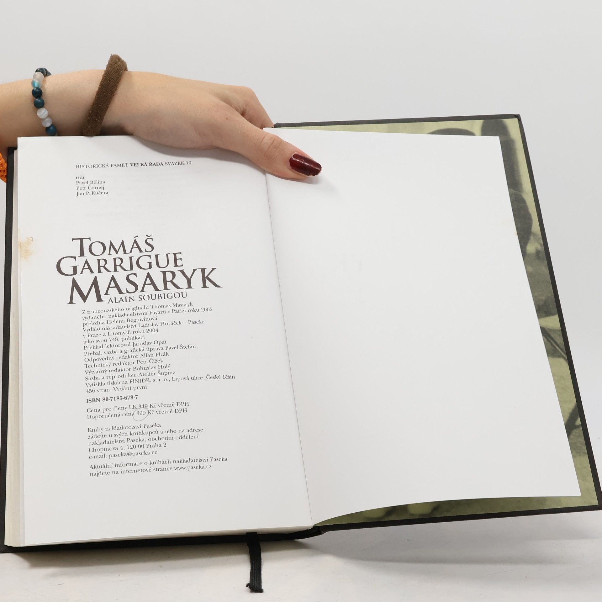Alain Soubigou Tomáš Garrigue Masaryk