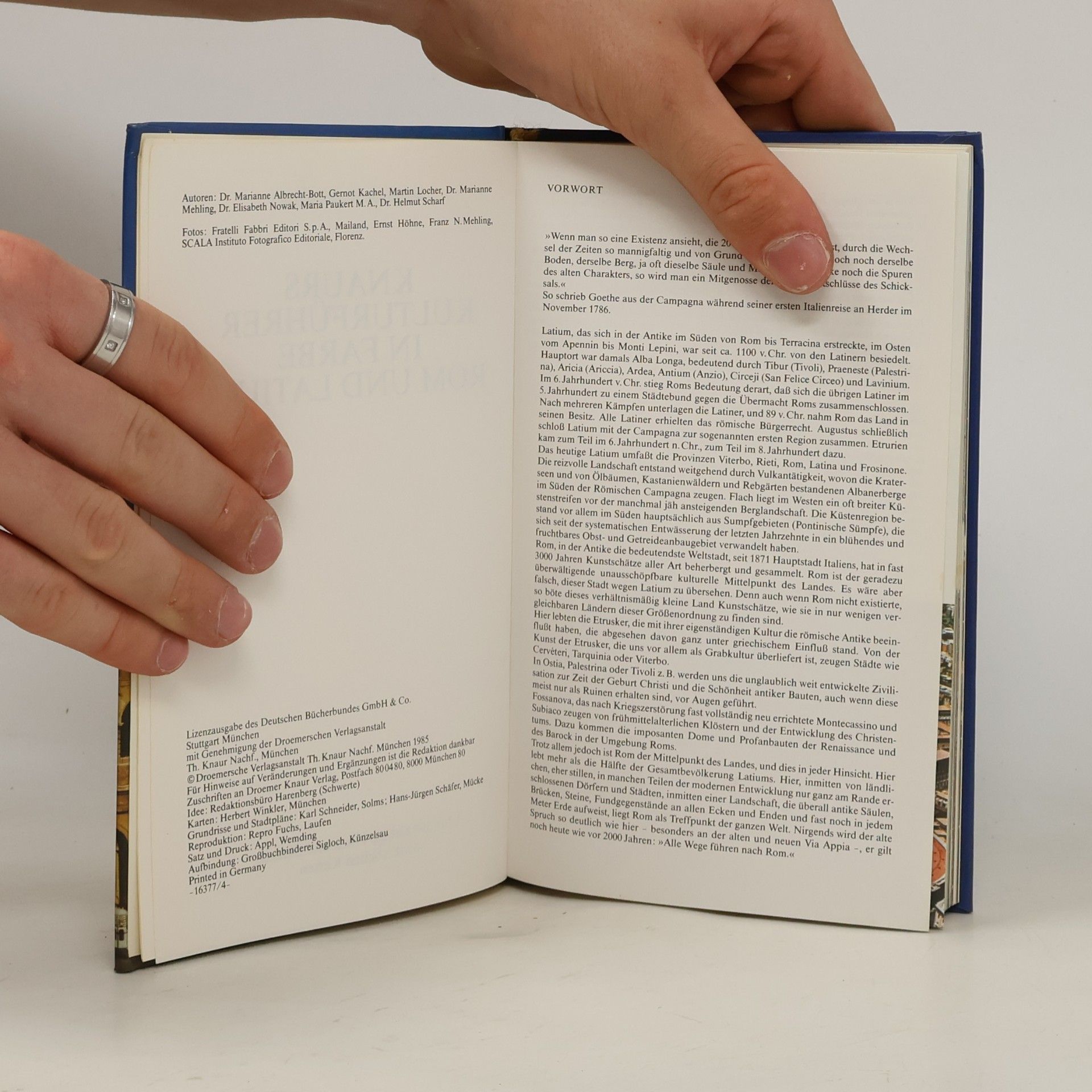 Autorenkollektiv Knaurs Kulturführer in Fabre : Rom und Latium