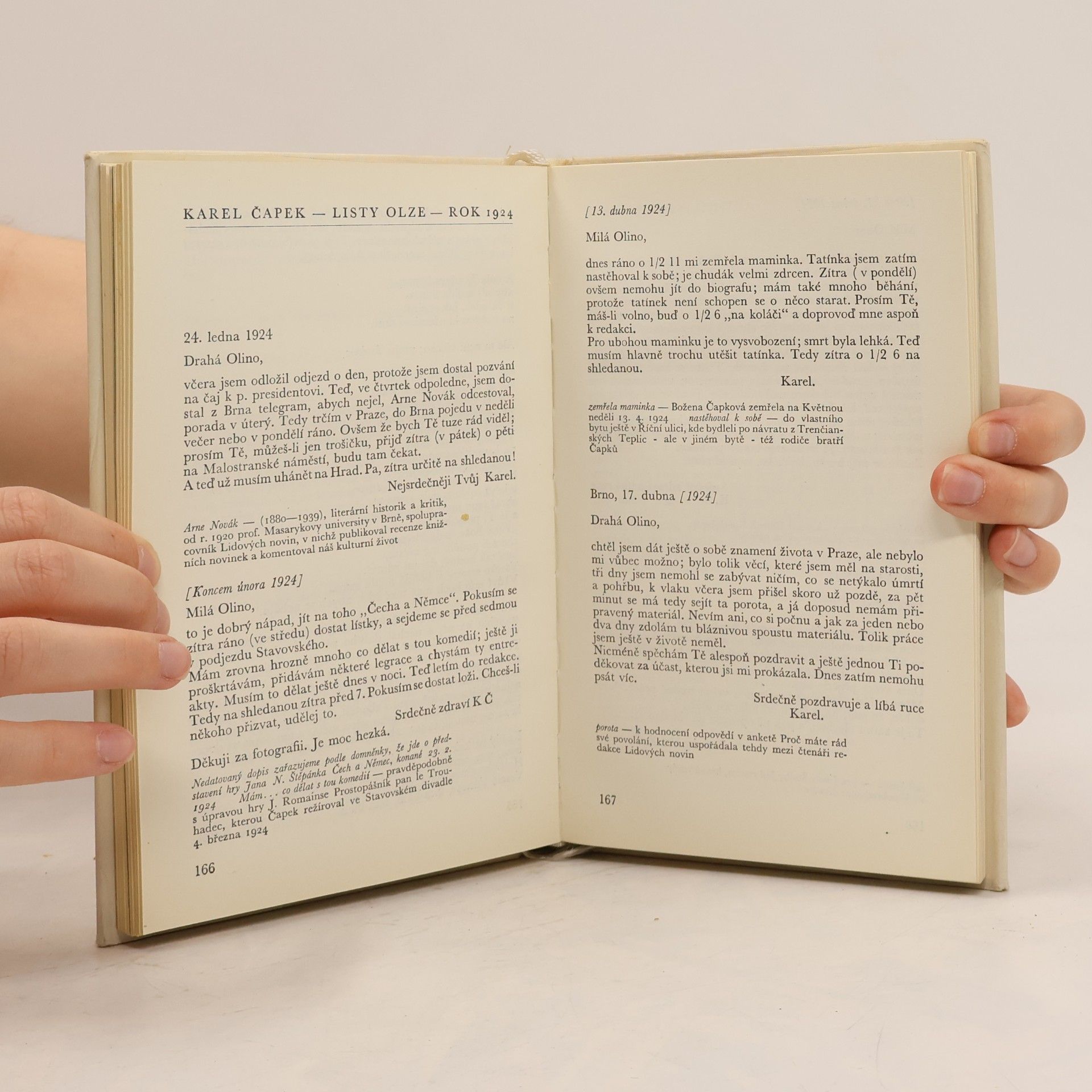 Karel Čapek Listy Olze