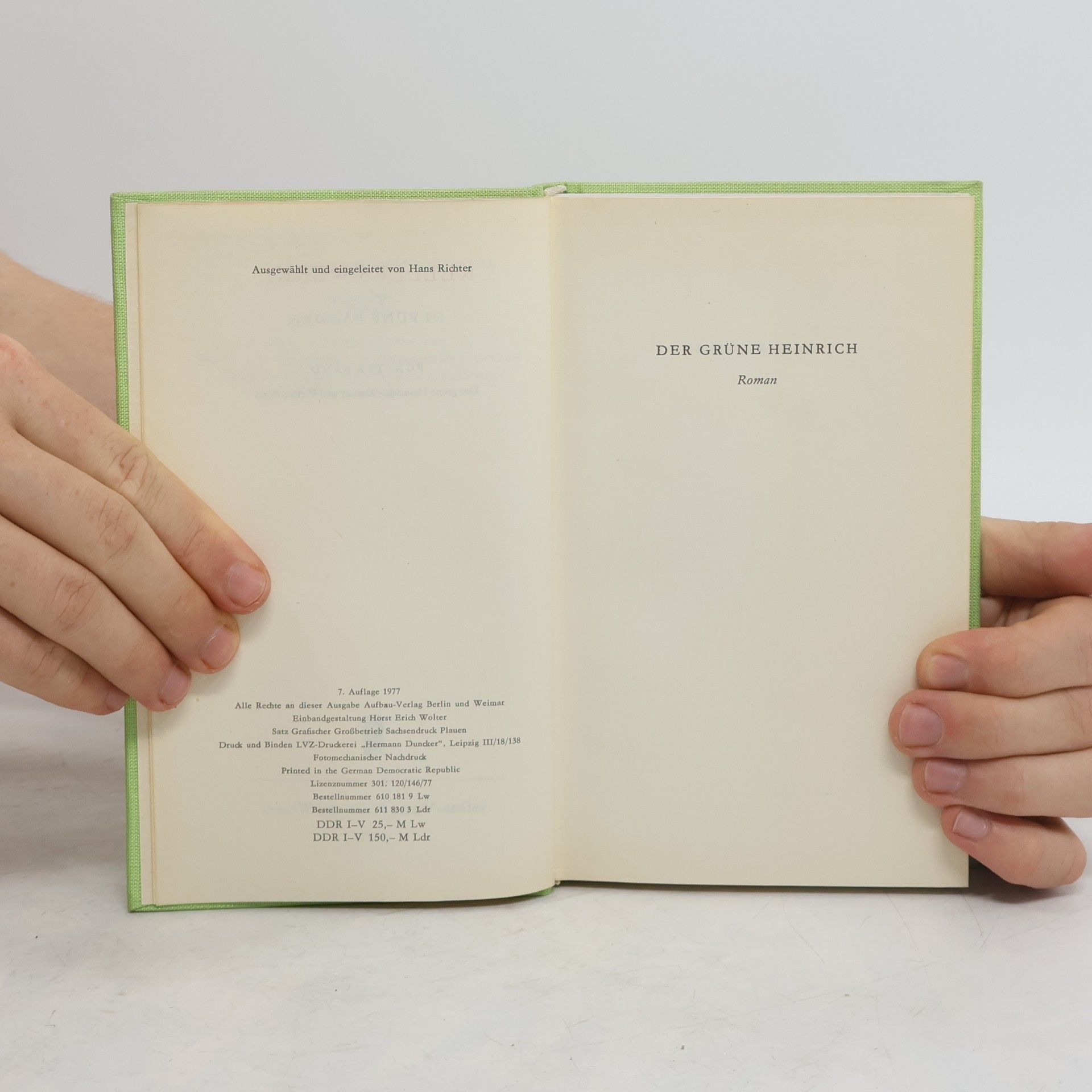 Gottfried Keller Kellers Werke 5