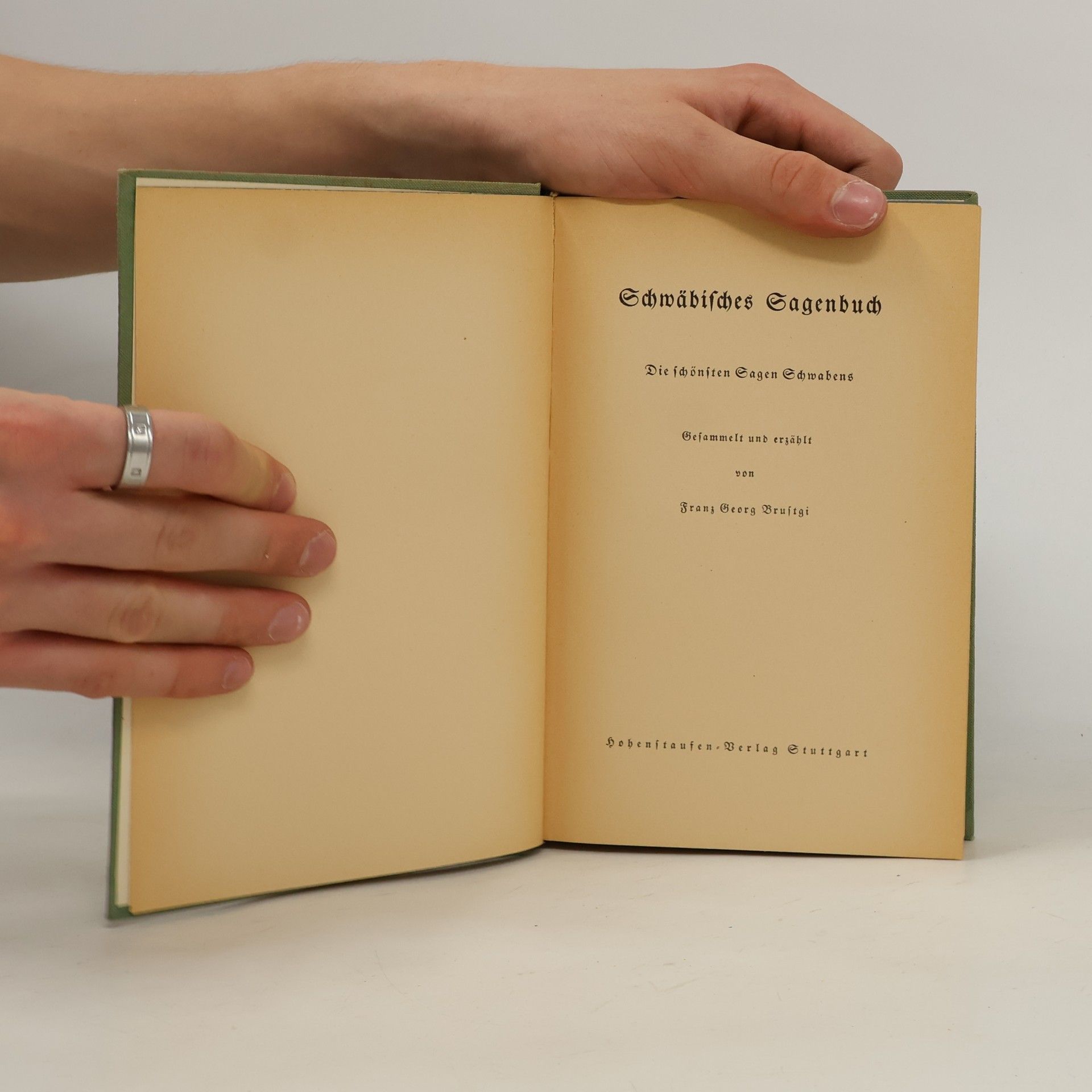 Franz Georg Brustgi Schwäbisches Sagenbuch