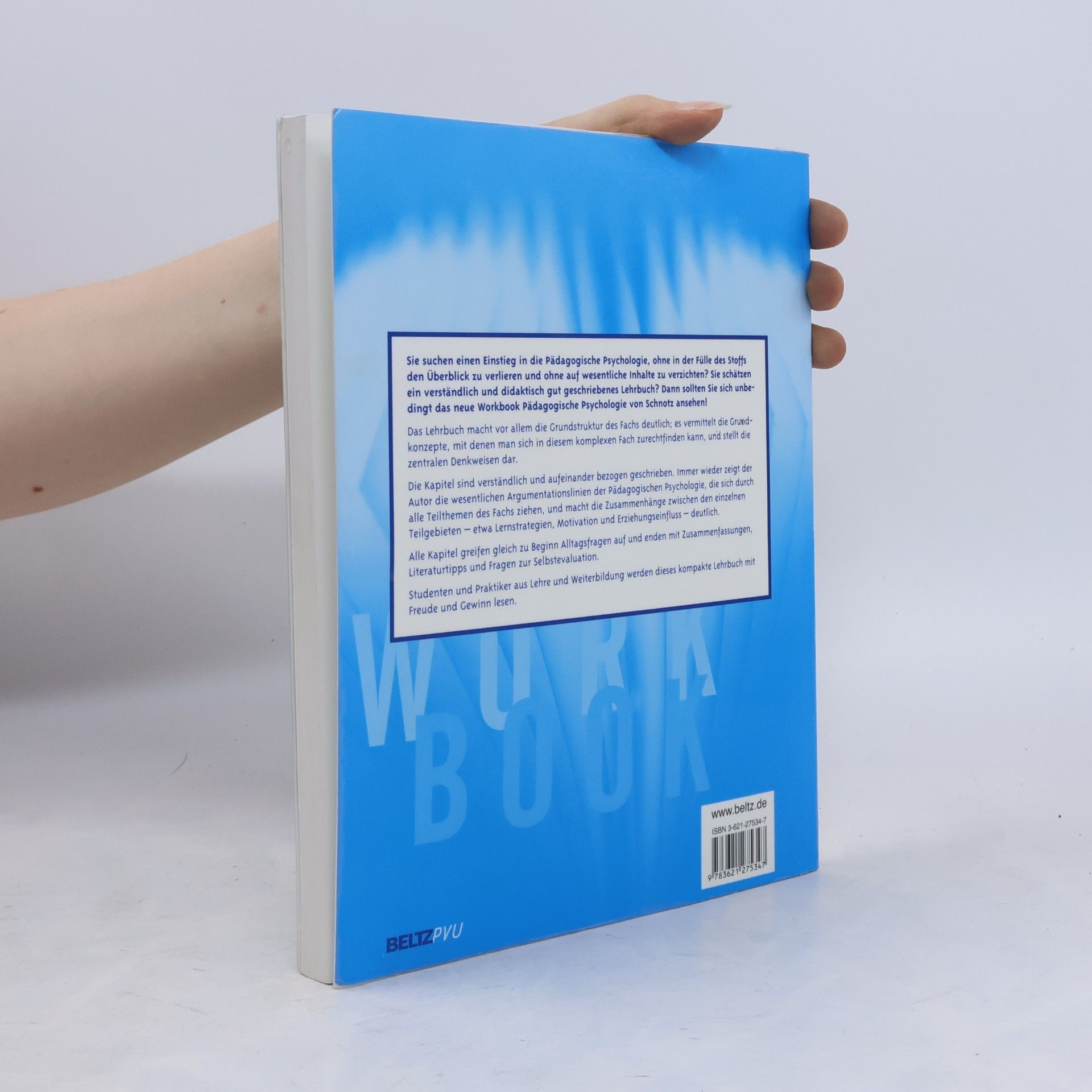 Wolfgang Schnotz Pädagogische Psychologie: Workbook