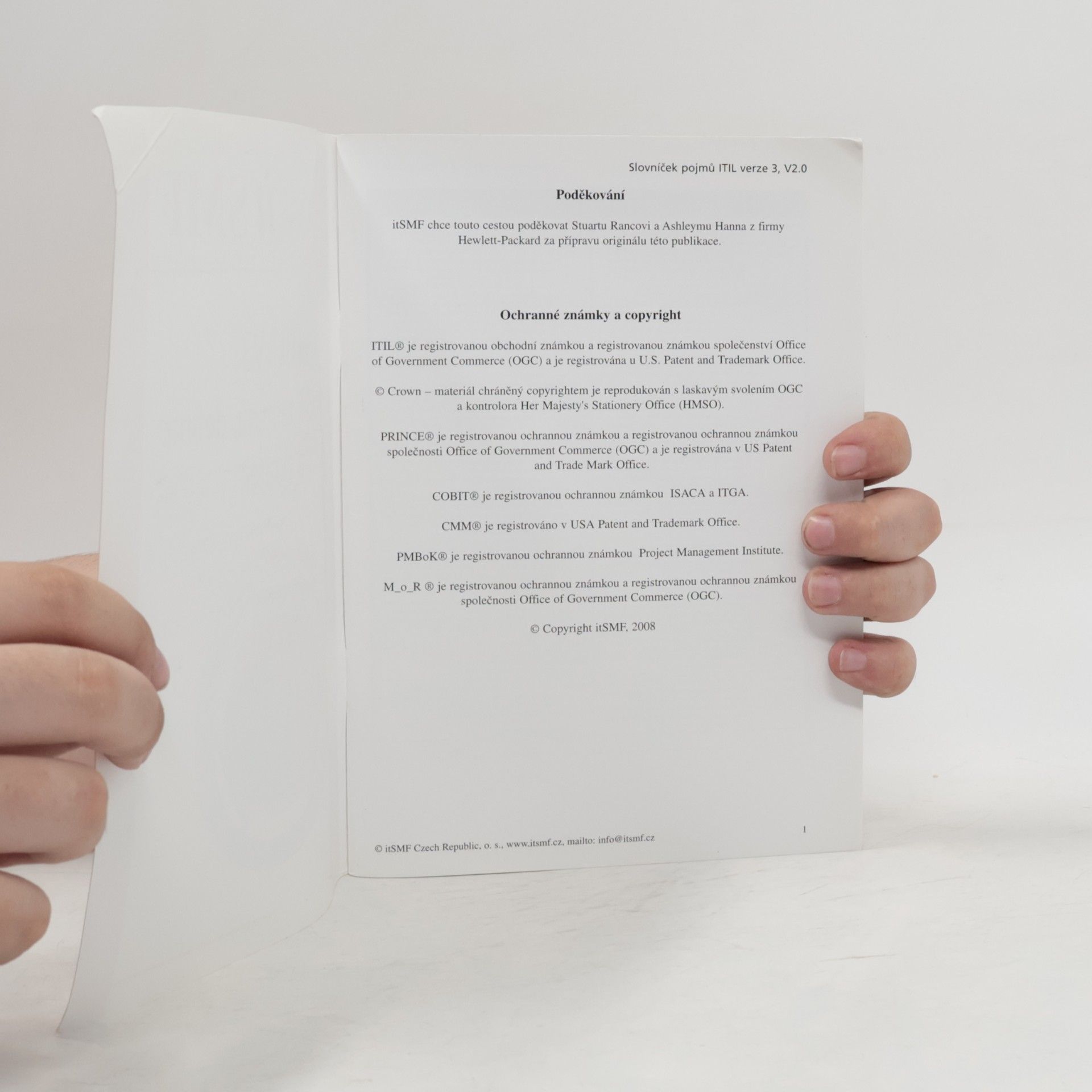 Kolektiv autorů ITIL V3. Slovníček termínů, definic a zkratek