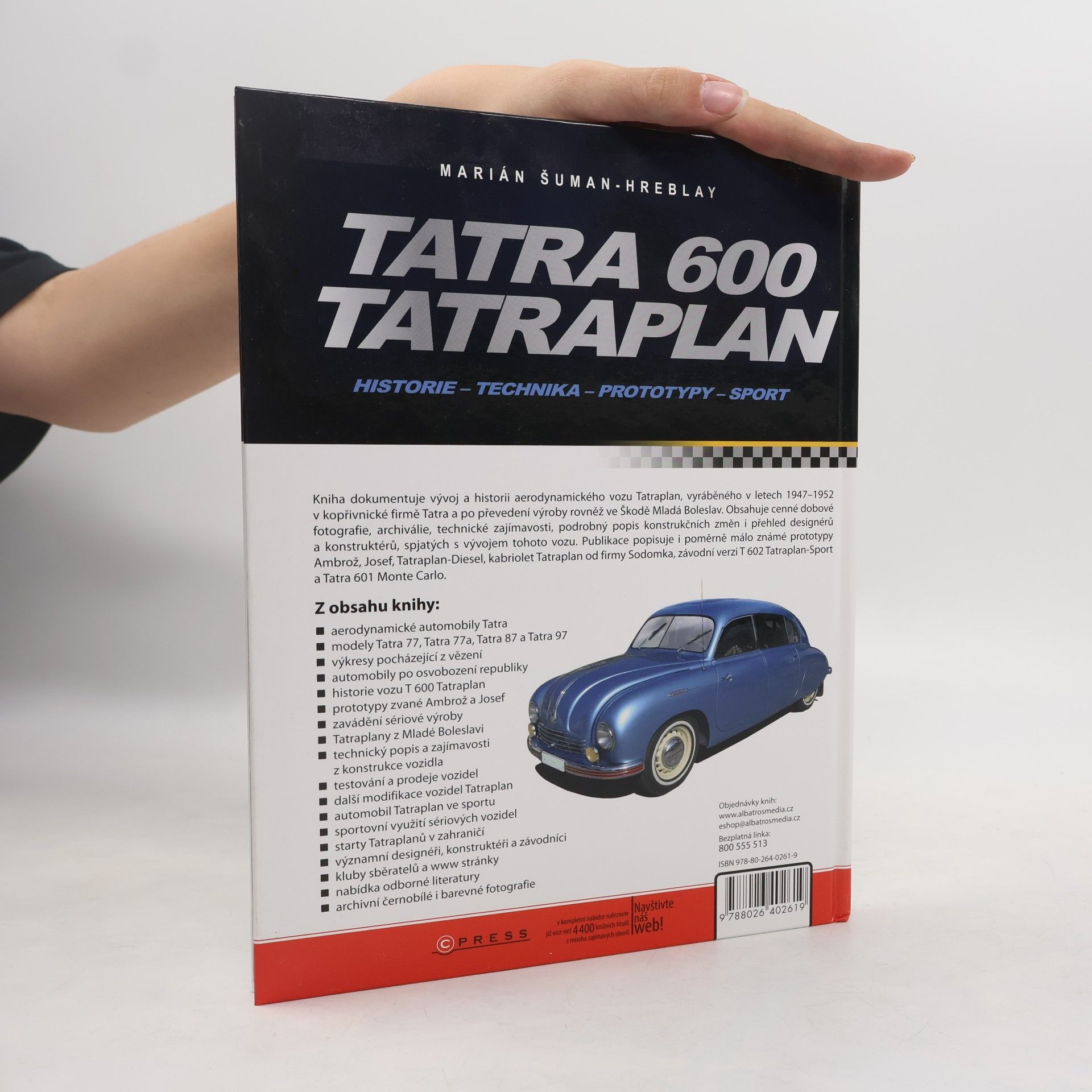 Marián ŠumanHreblay Tatra 600 Tatraplan : historie, technika, prototypy, sport