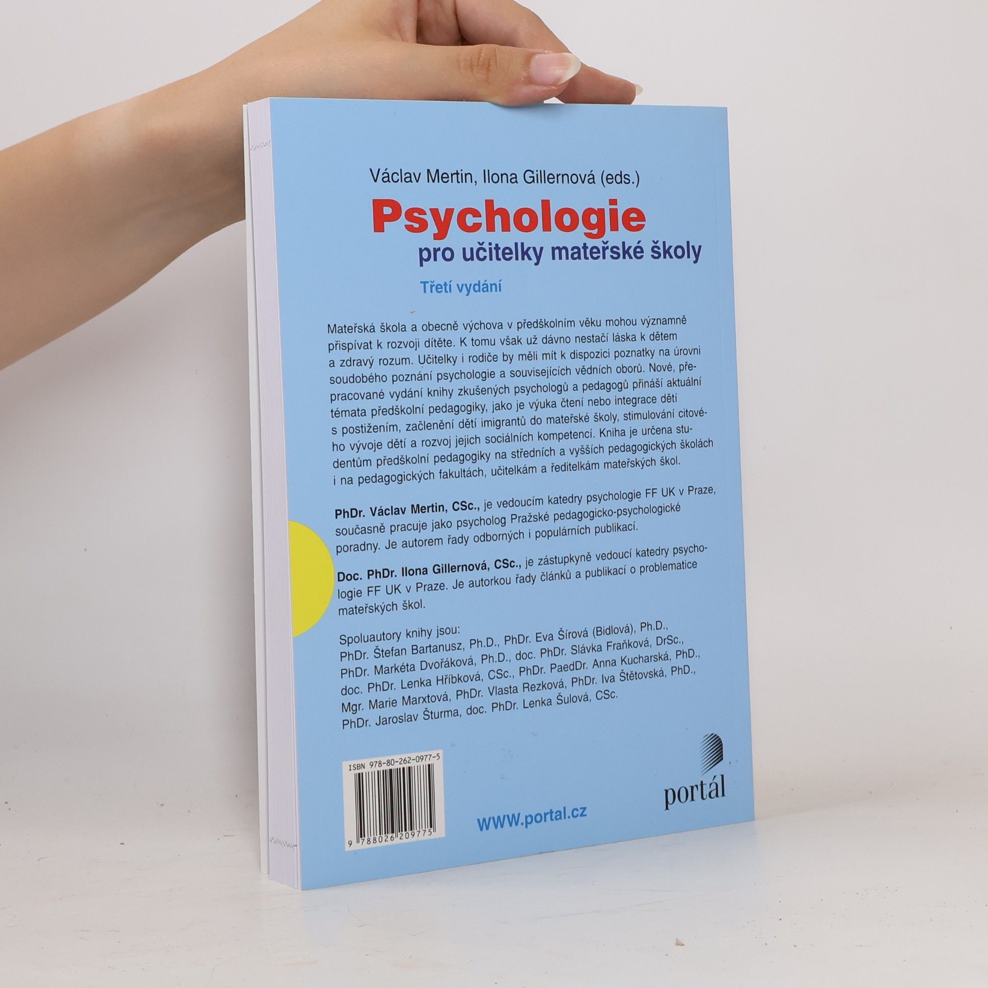 Václav Mertin Psychologie pro učitelky mateřské školy