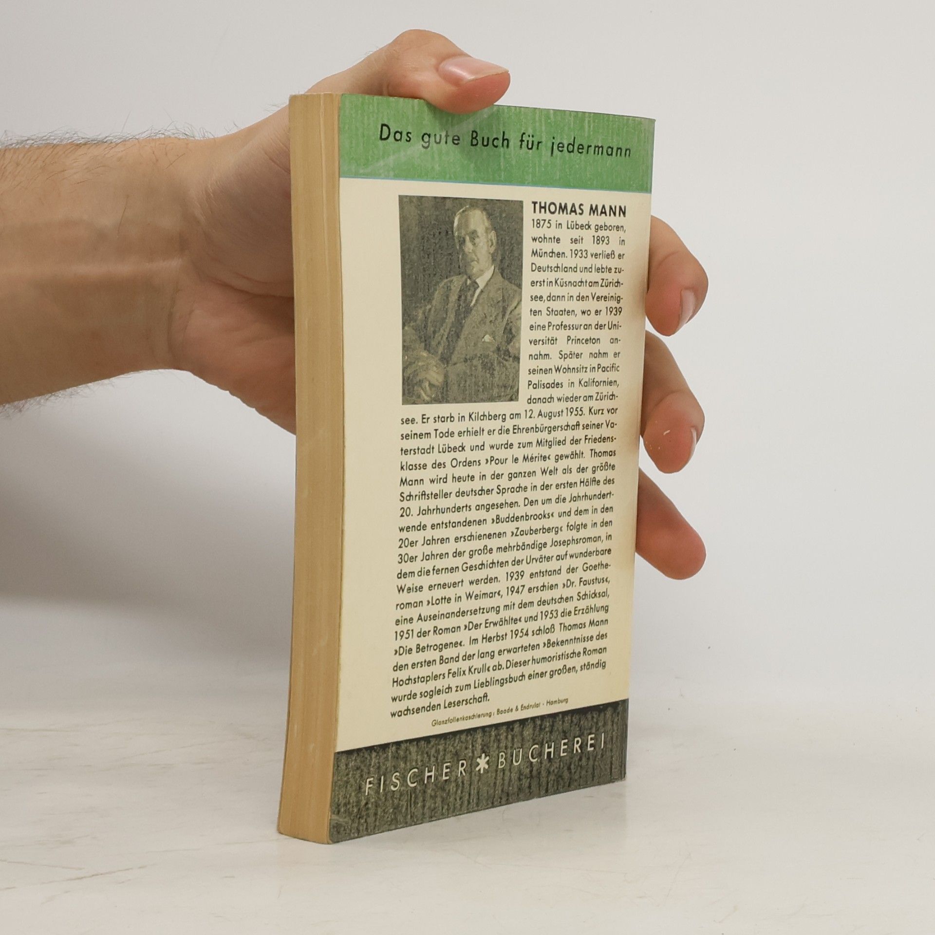 Thomas Mann Der Tod in Venedig