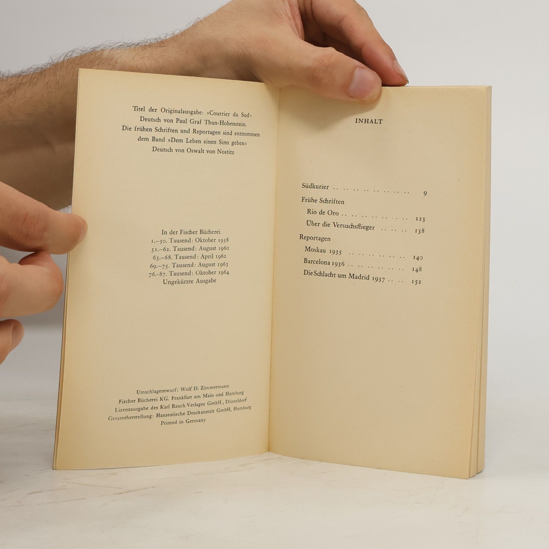 Antoine de Saint-Exupéry Südkurier Frühe Schriften