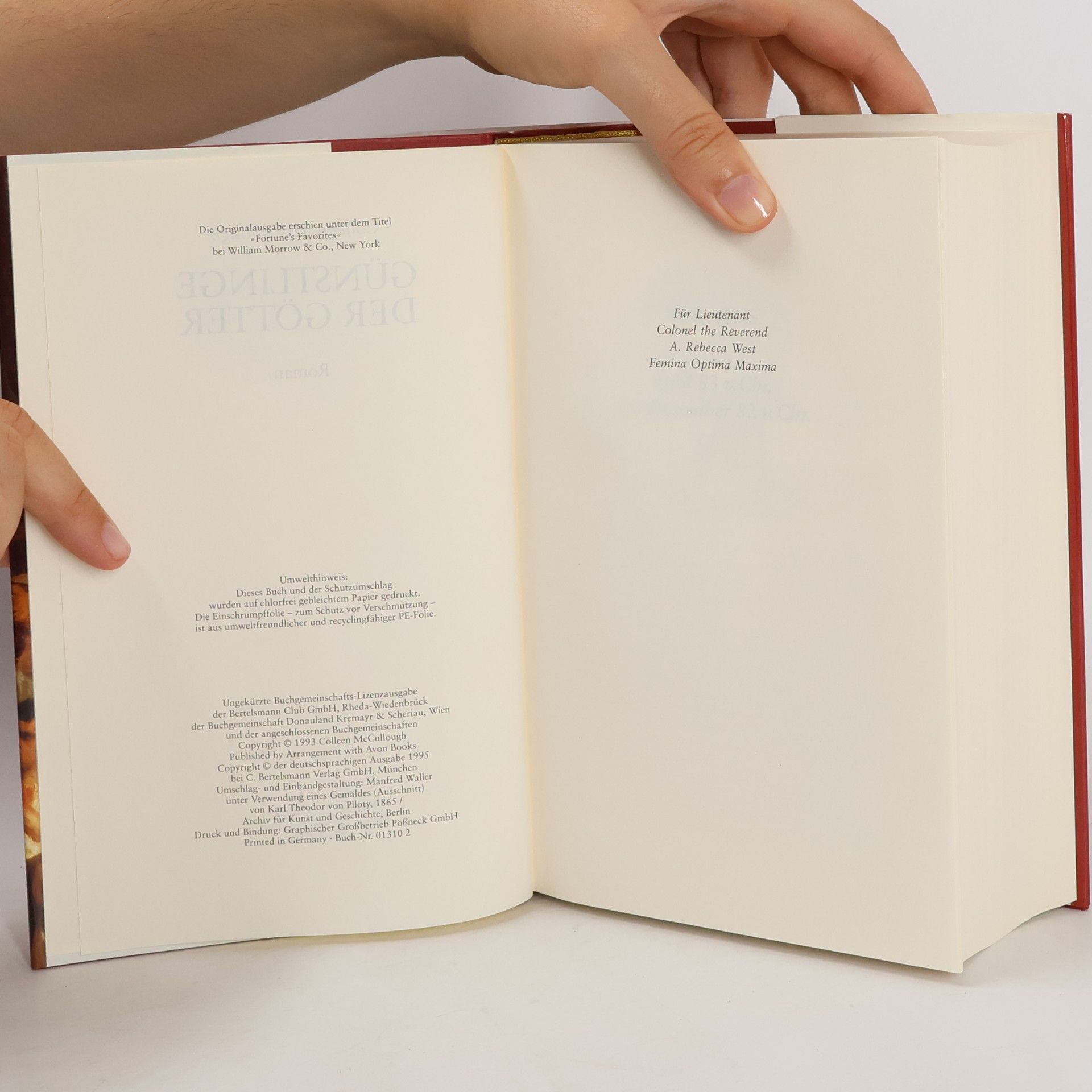 Colleen McCullough Günstlinge der Götter