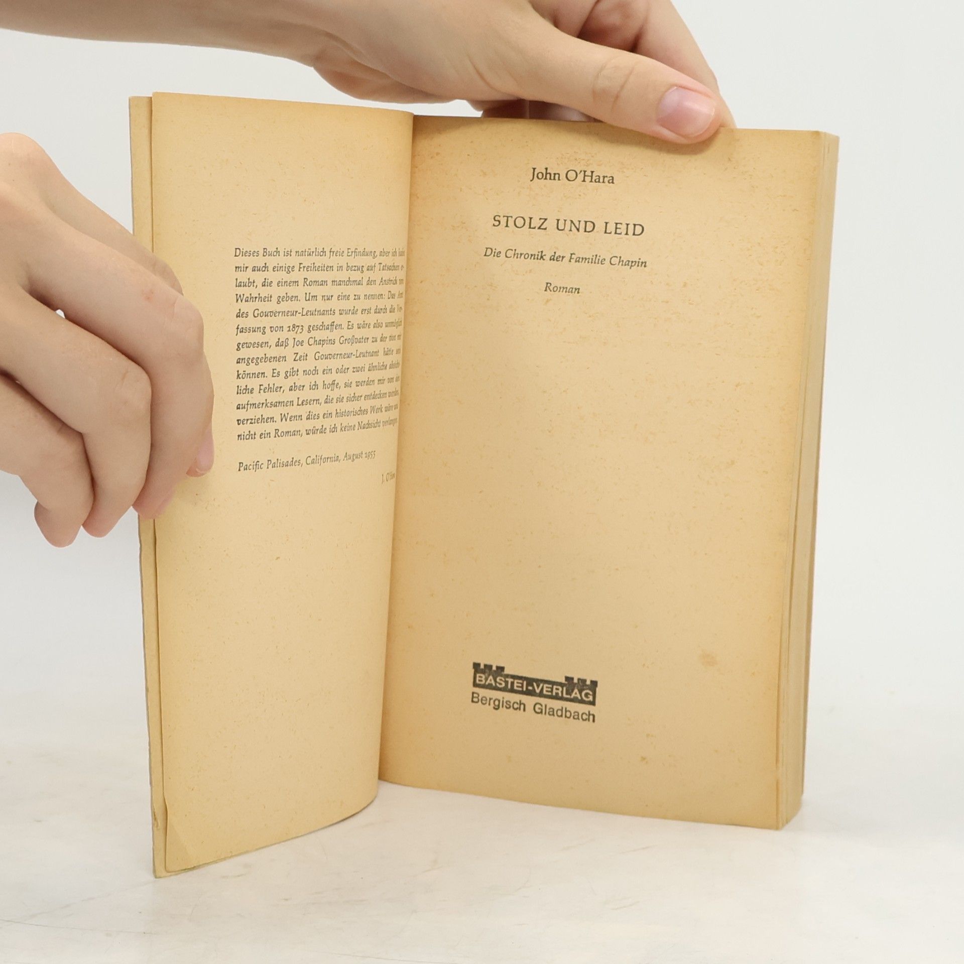 John O'Hara Stolz und Leid