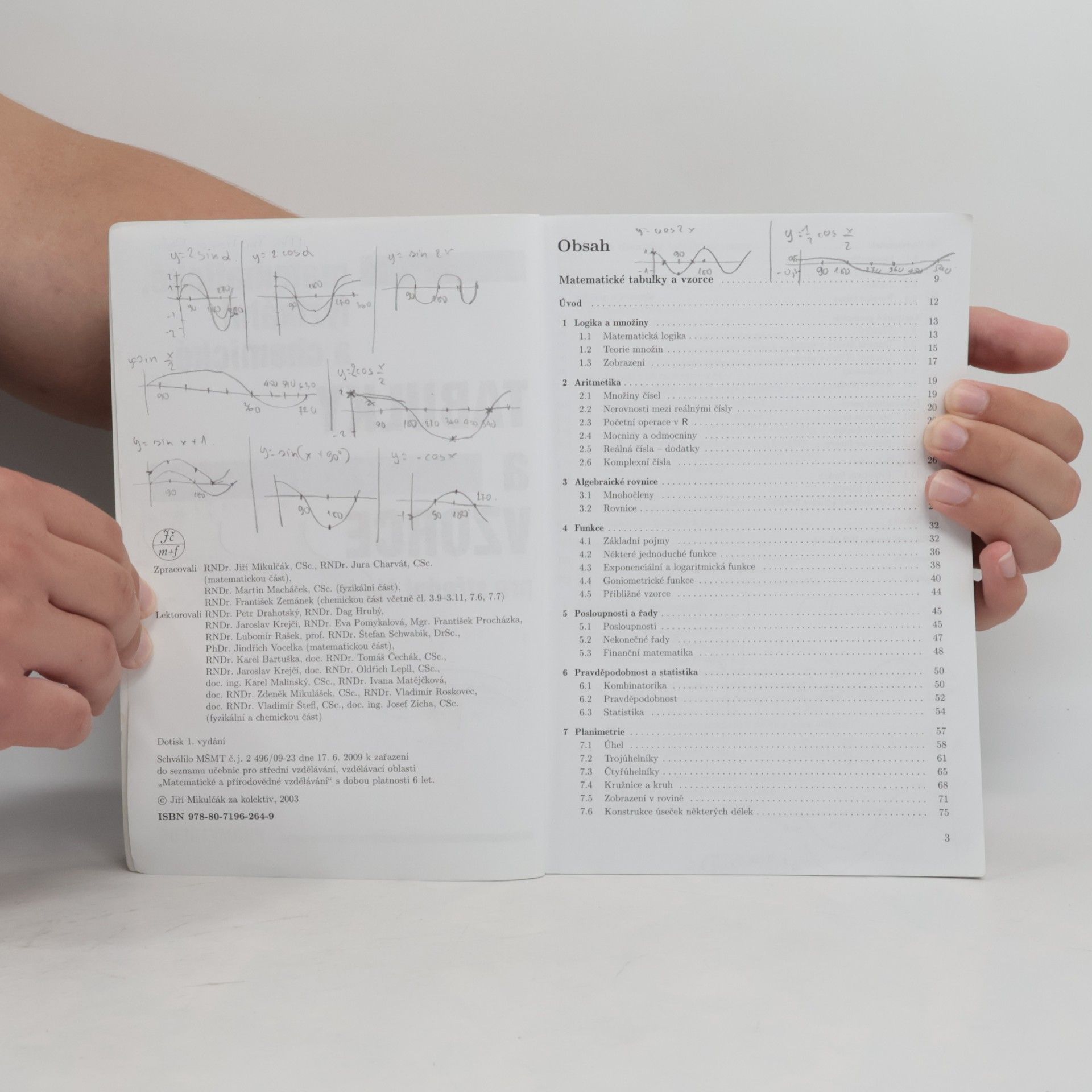 Jiří Mikulčák Matematické, fyzikální a chemické tabulky a vzorce pro střední školy