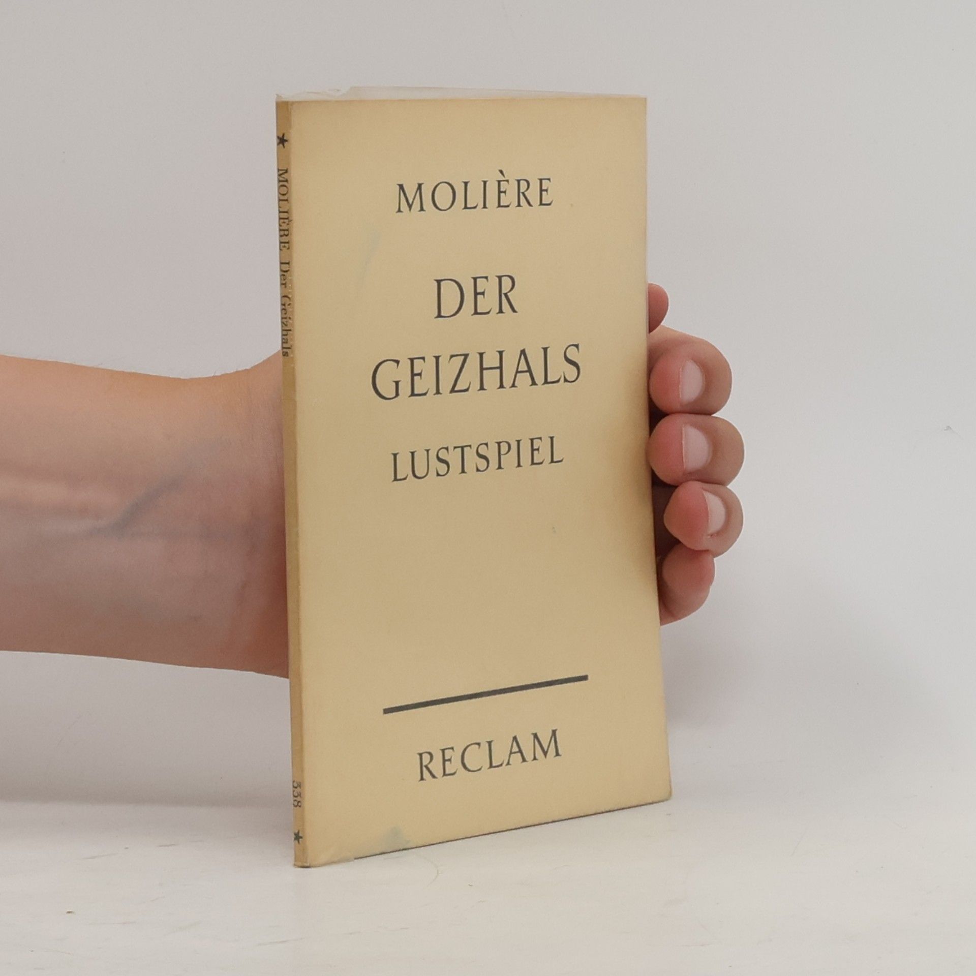 Molière Der Geizhals. Lustspiel