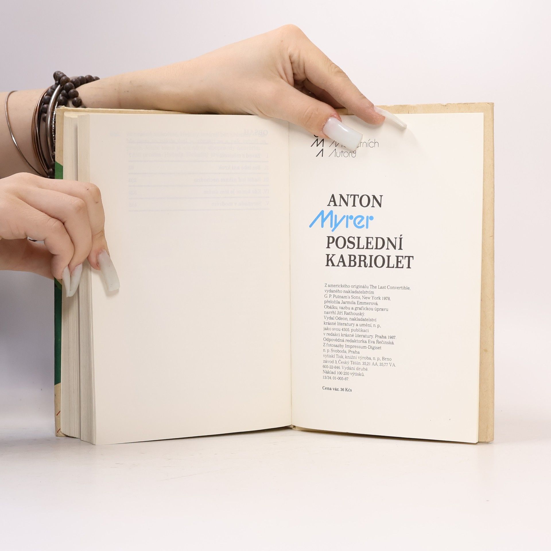 Anton Myrer Poslední kabriolet