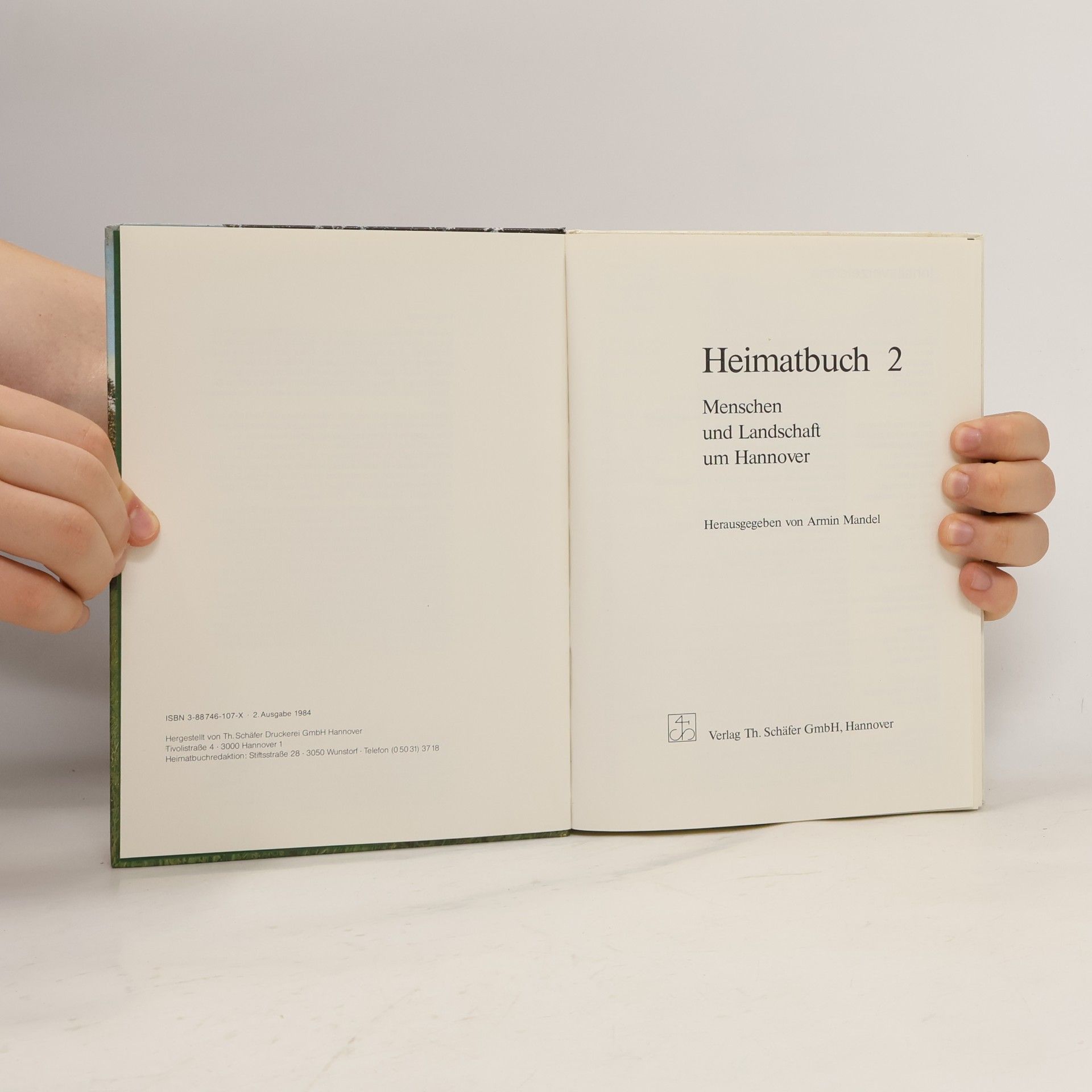 Armin Mandel Heimatbuch 2. Menschen und Landschaft um Hannover