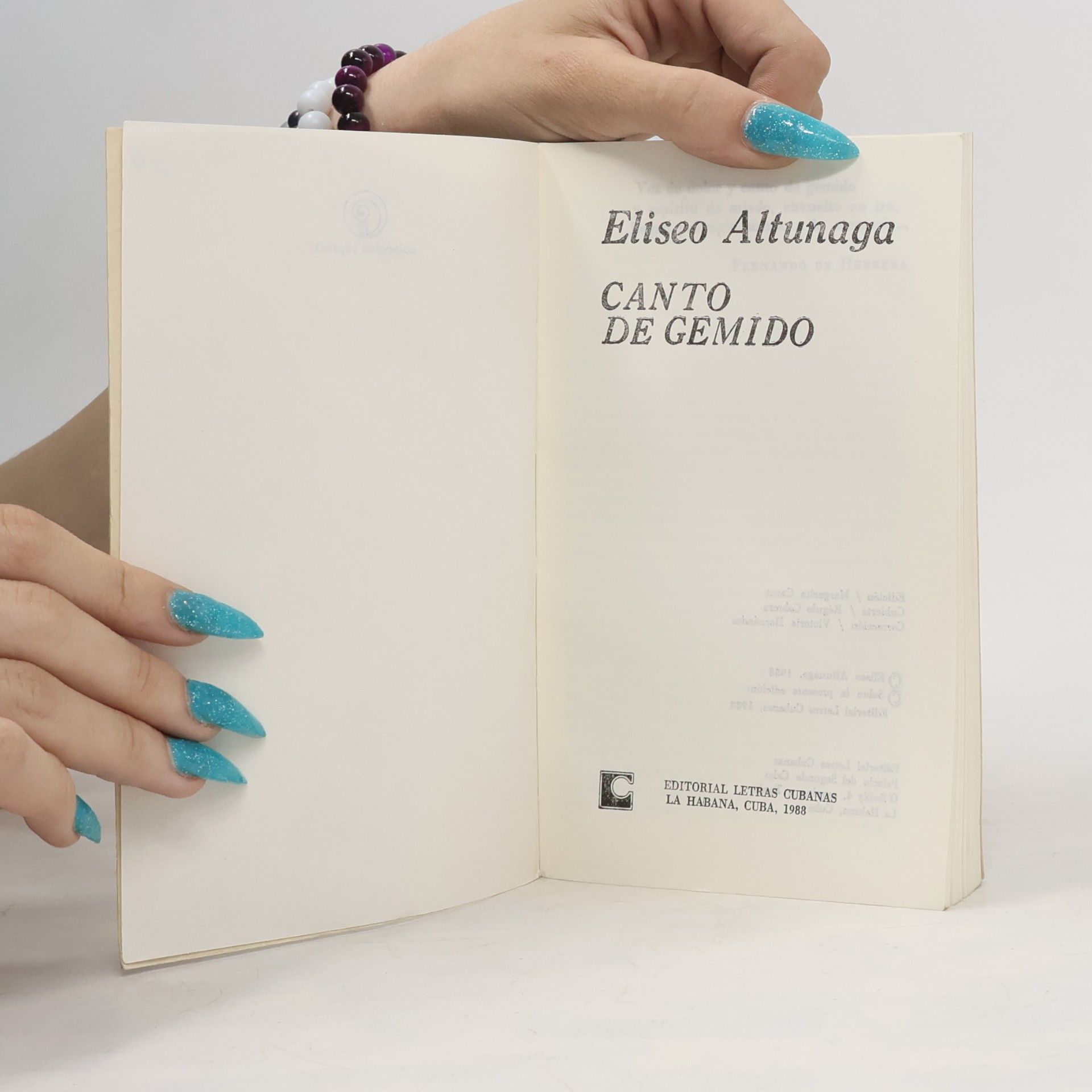 Eliseo Altunaga Canto De Gemido