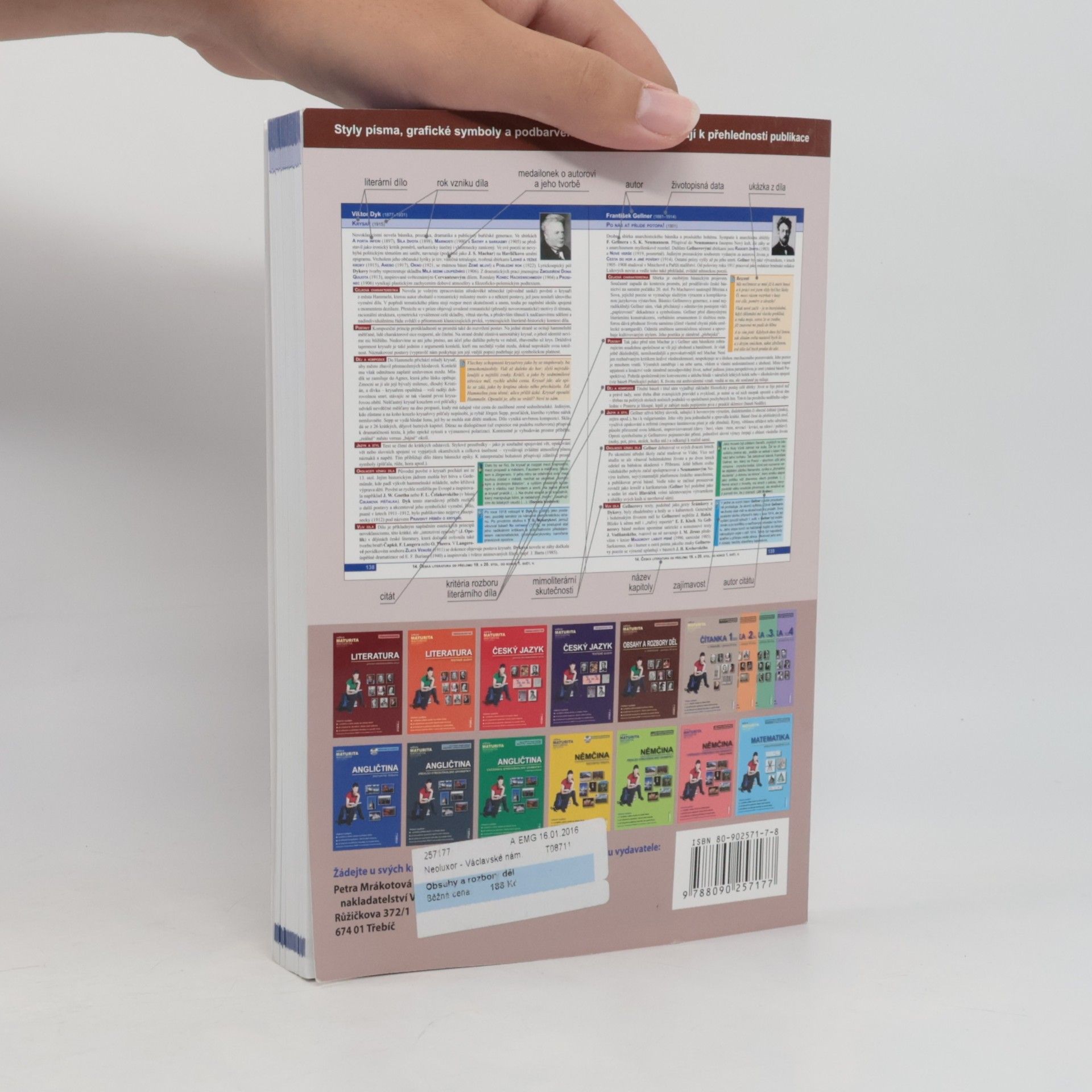 Otakar Slanař Obsahy a rozbory děl. K Literatuře - přehledu SŠ učiva