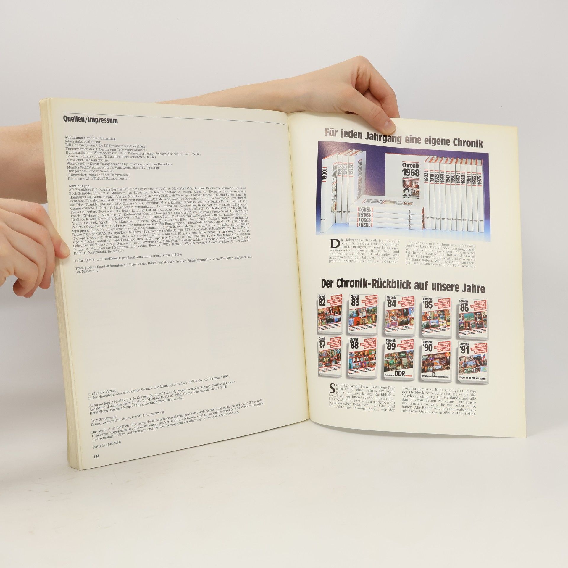Kolektiv autorů Chronik '92. Die Welt braucht neue Konzepte
