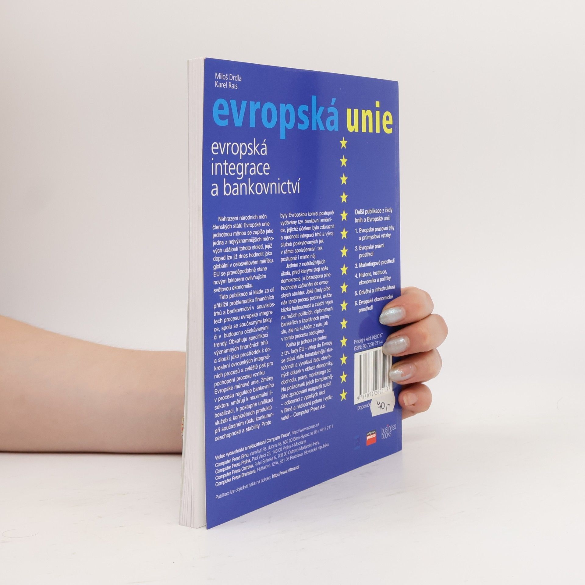 Miloš Drdla Evropská integrace a bankovnictví