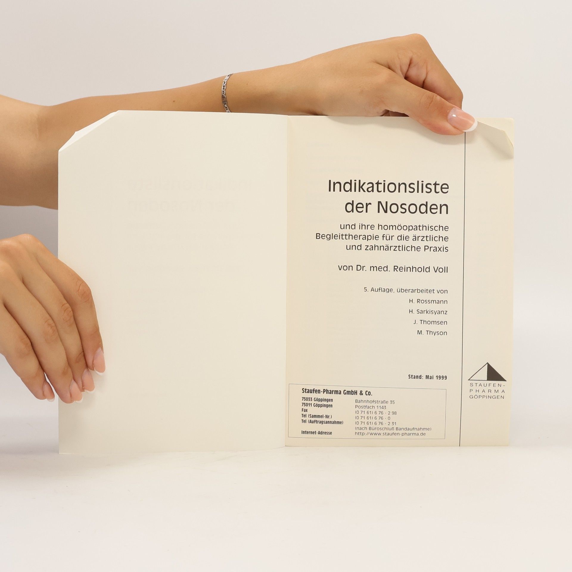 Autorenkollektiv Indikationsliste der Nosoden