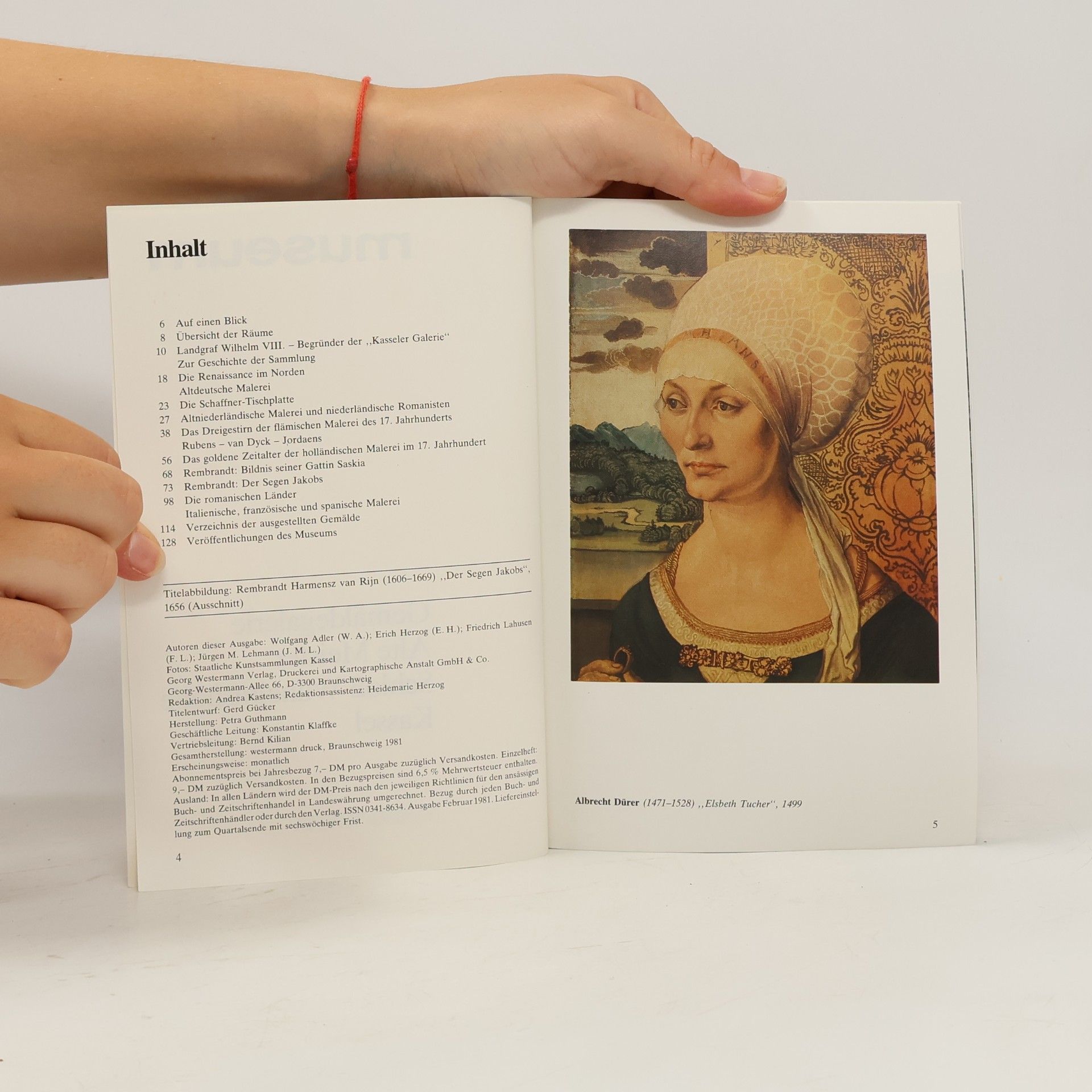 Various authors Gemäldegalerie Alte Meister. Schloß Wilhelmshöhe, Kassel.