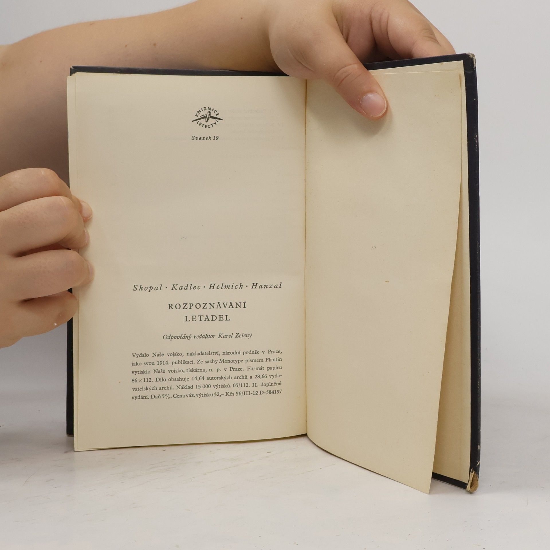 Karel Helmich Rozpoznávání letadel
