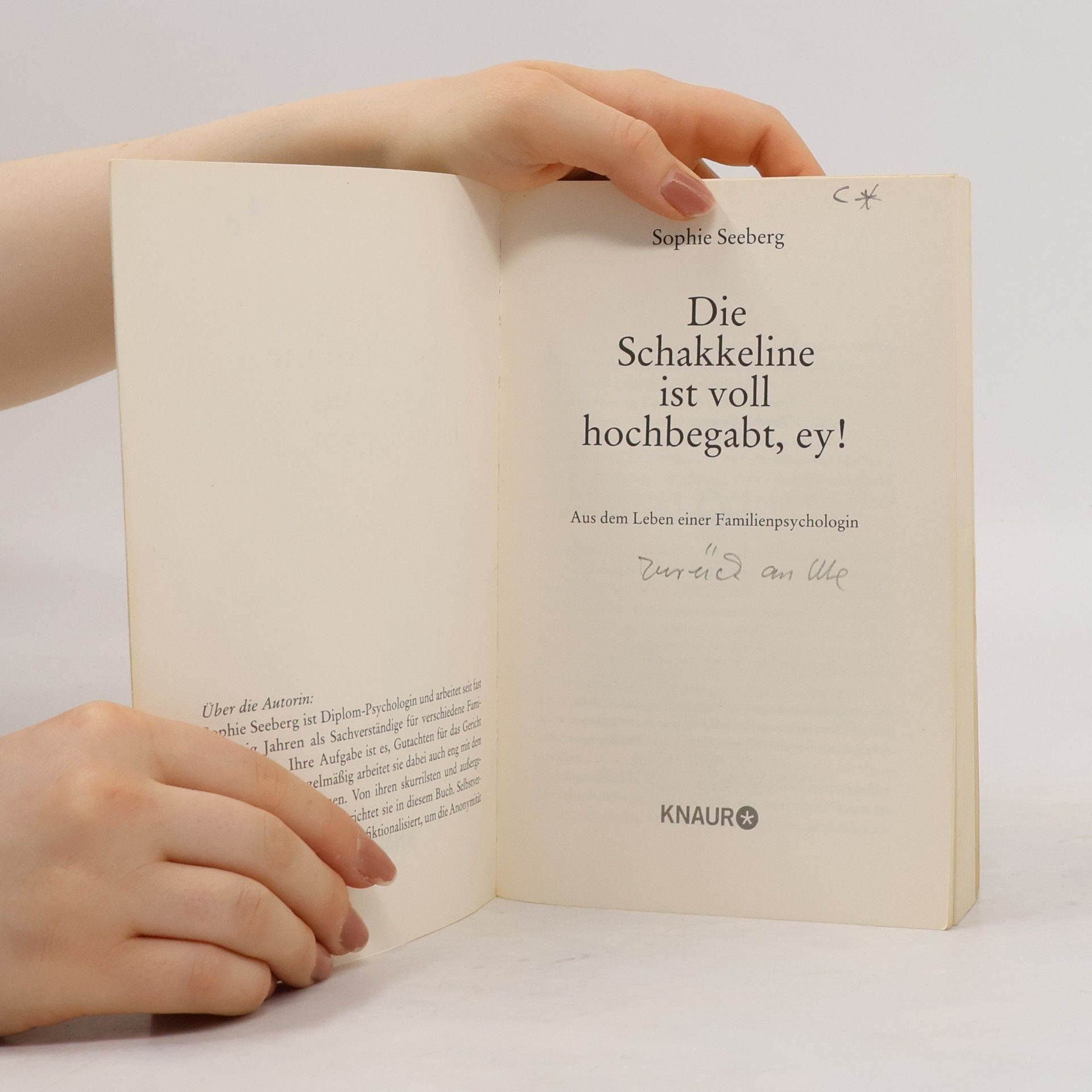 Sophie Seeberg Die Schakkeline ist voll hochbegabt, ey!