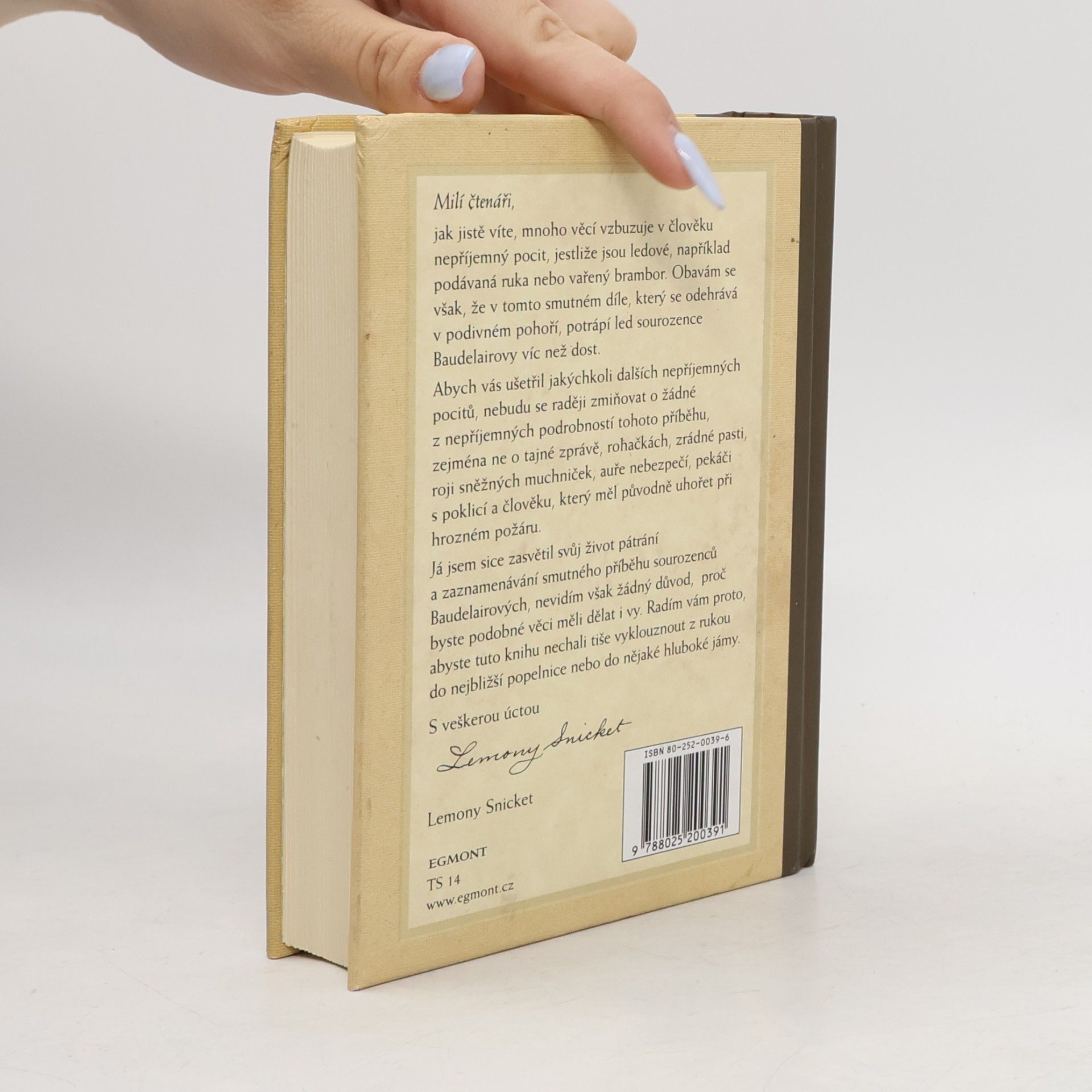 Lemony Snicket Řada nešťastných příhod. Kniha desátá, Ledová stěna