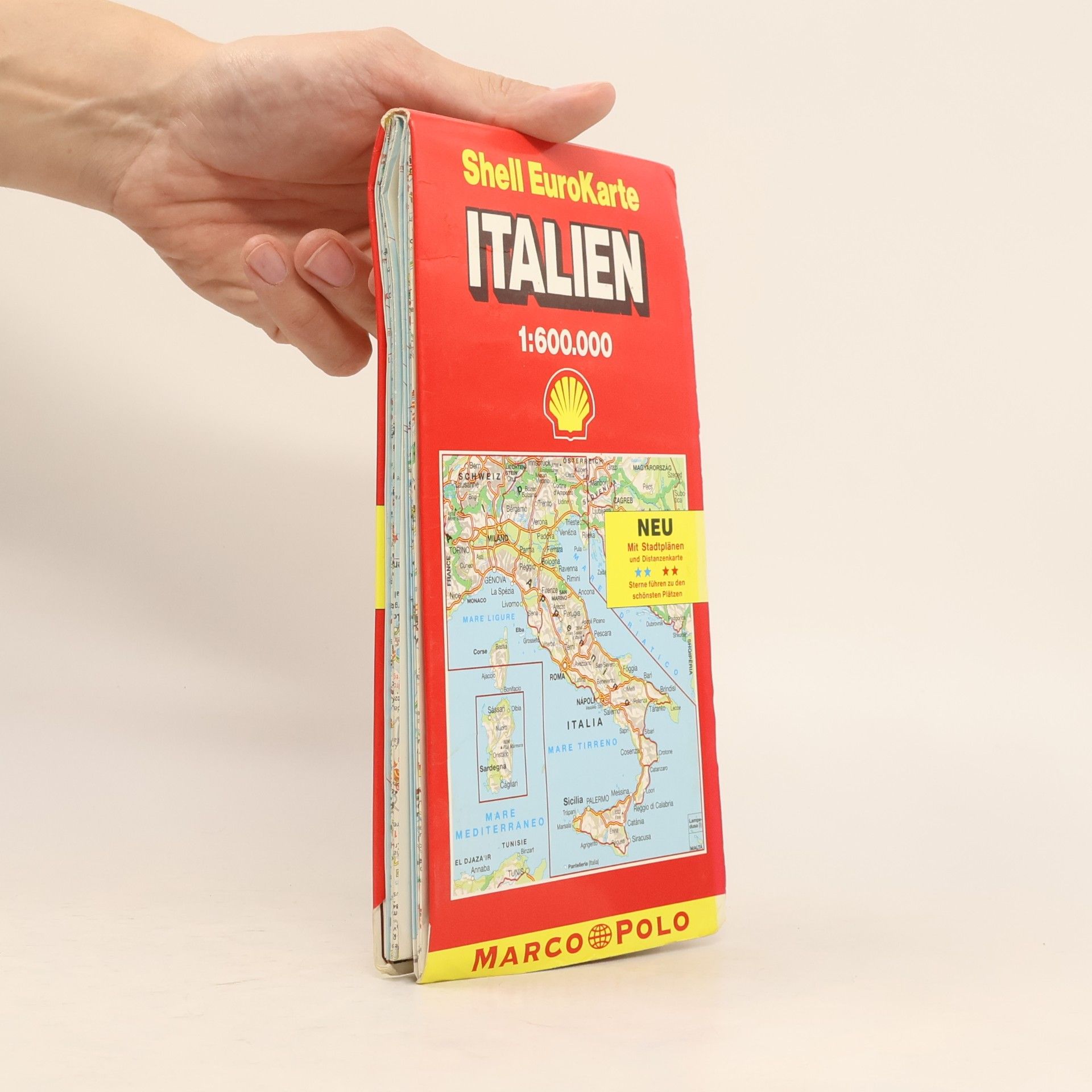 Marco Polo: Shell EuroKarte Italien 1:600.000