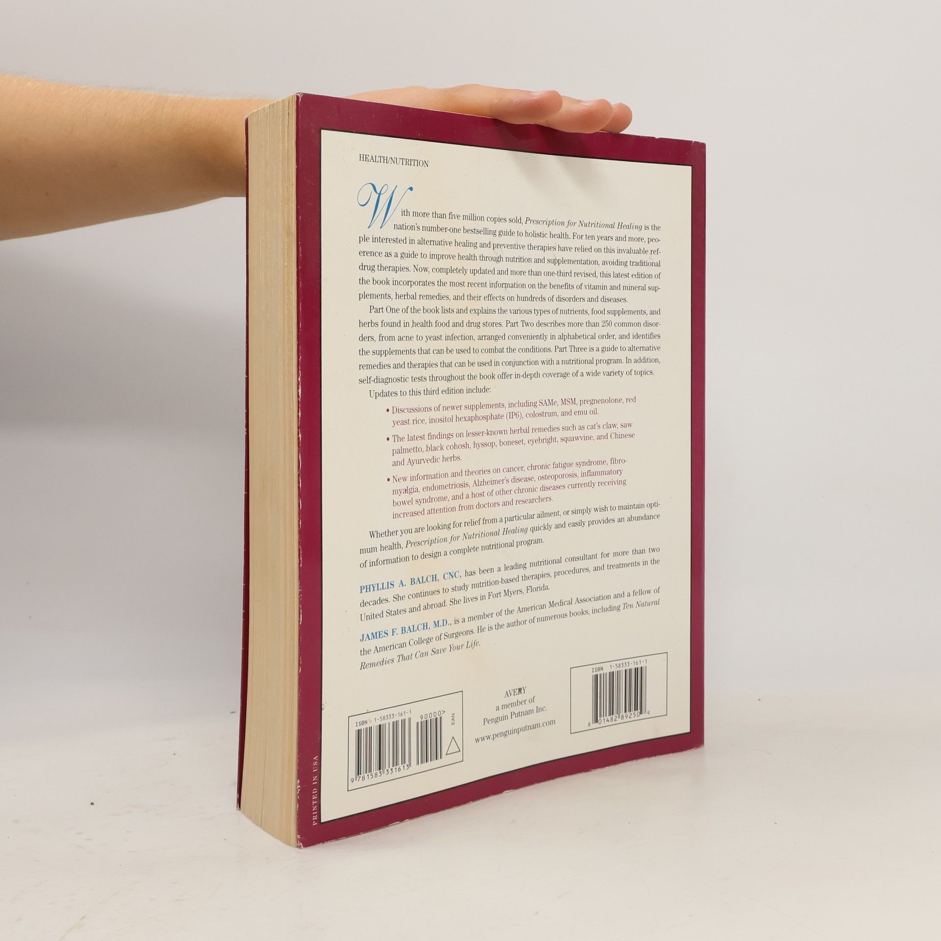 Phyllis A. Balch Prescription for Nutritional Healing