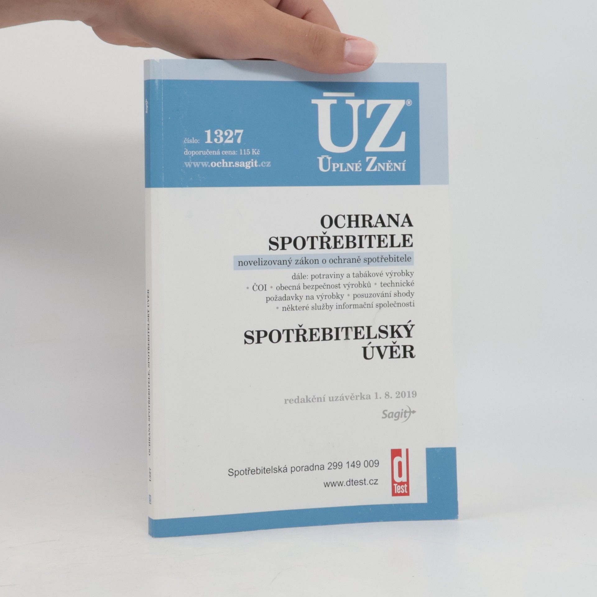 Collectif d'auteurs ÚZ- 1327: Ochrana spotřebitele
