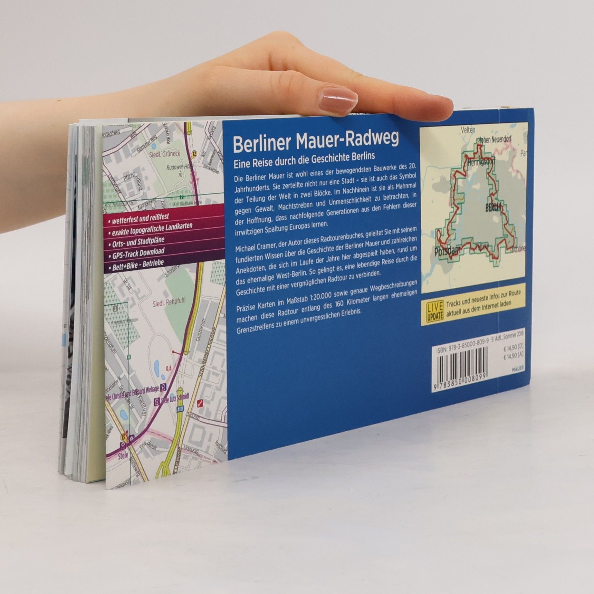 Michael Cramer Bikeline Radtourenbuch: Berliner Mauer-Radweg
