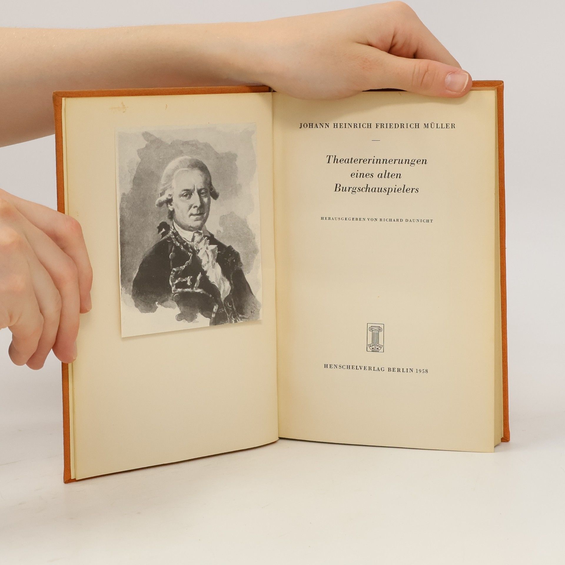 Johann Heinrich Friedrich Müller Theatererinnerungen eines alten Burgschauspielers