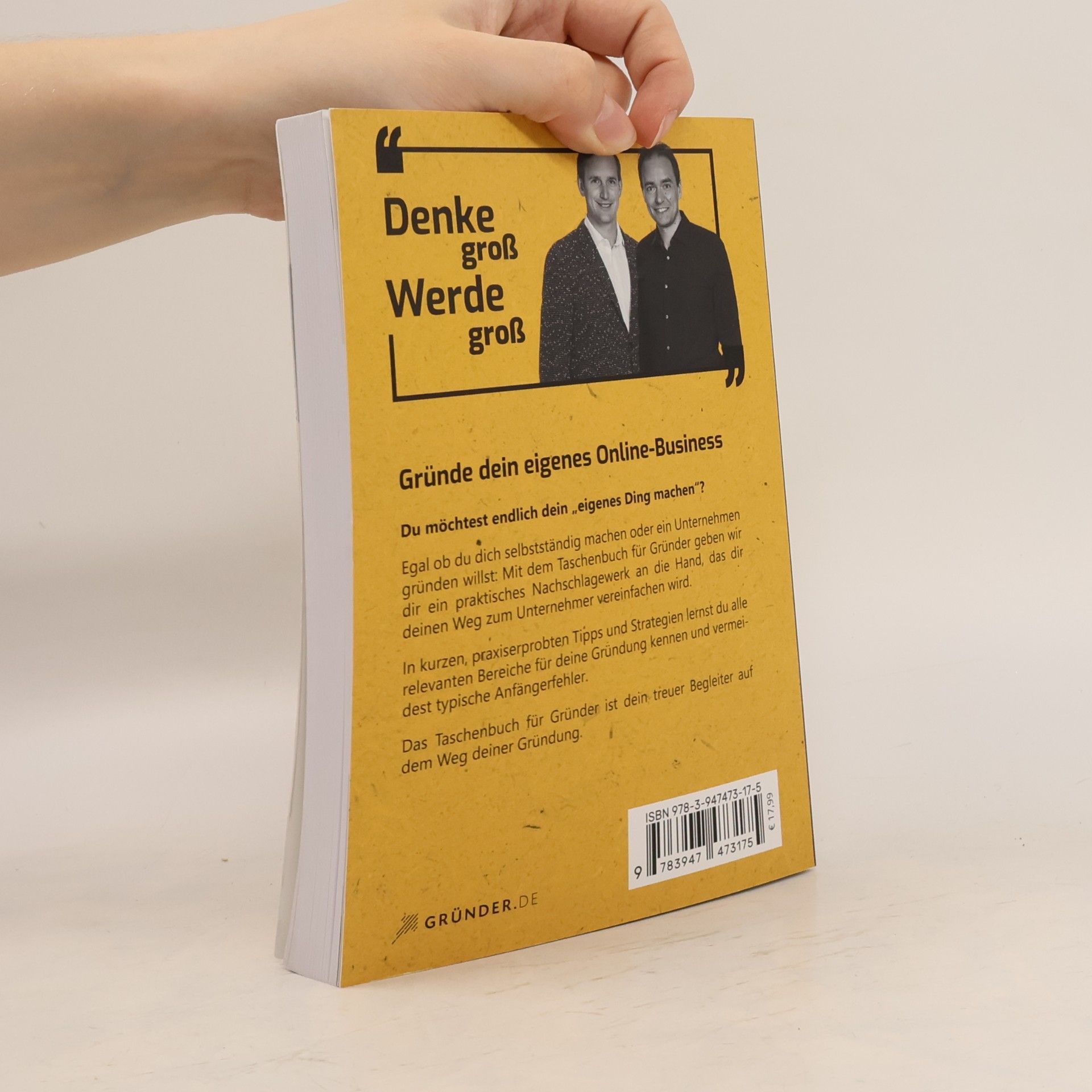 Thomas Klußmann Das Taschenbuch für Gründer